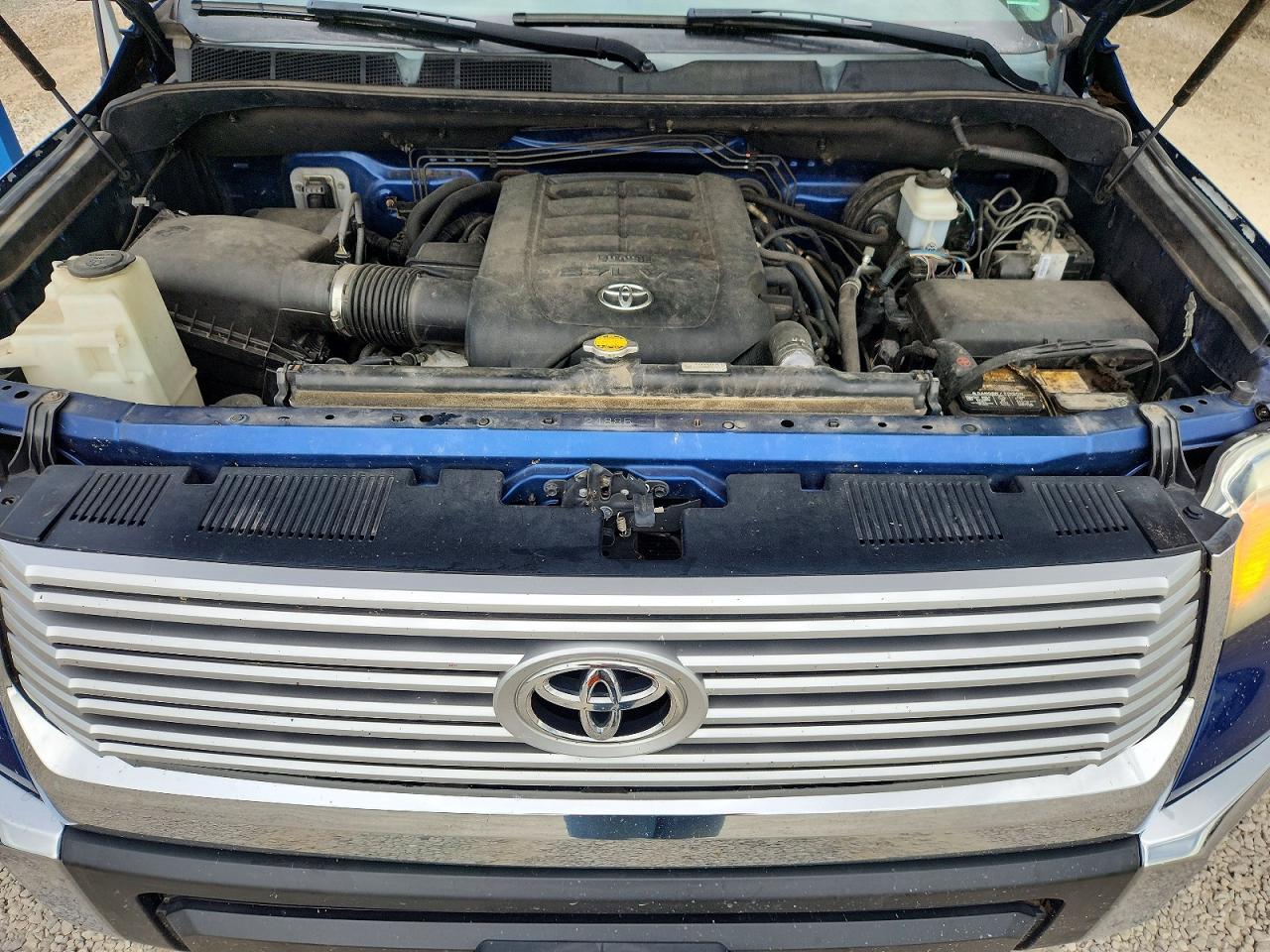 2014 Toyota Tundra Crewmax Limited Blue vin: 5TFHY5F10EX407033