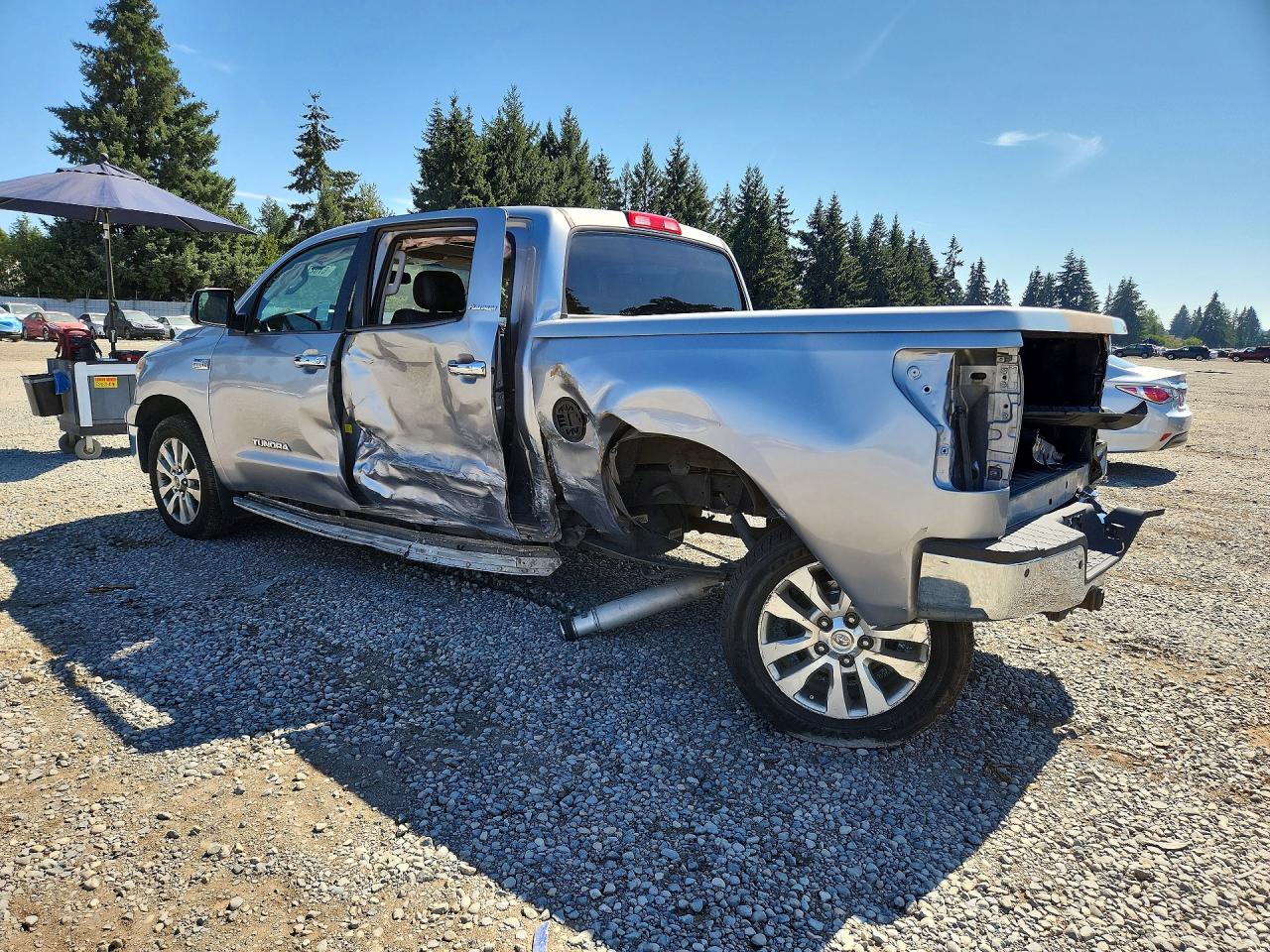 2012 Toyota Tundra Crewmax Limited Silver vin: 5TFHY5F11CX256670