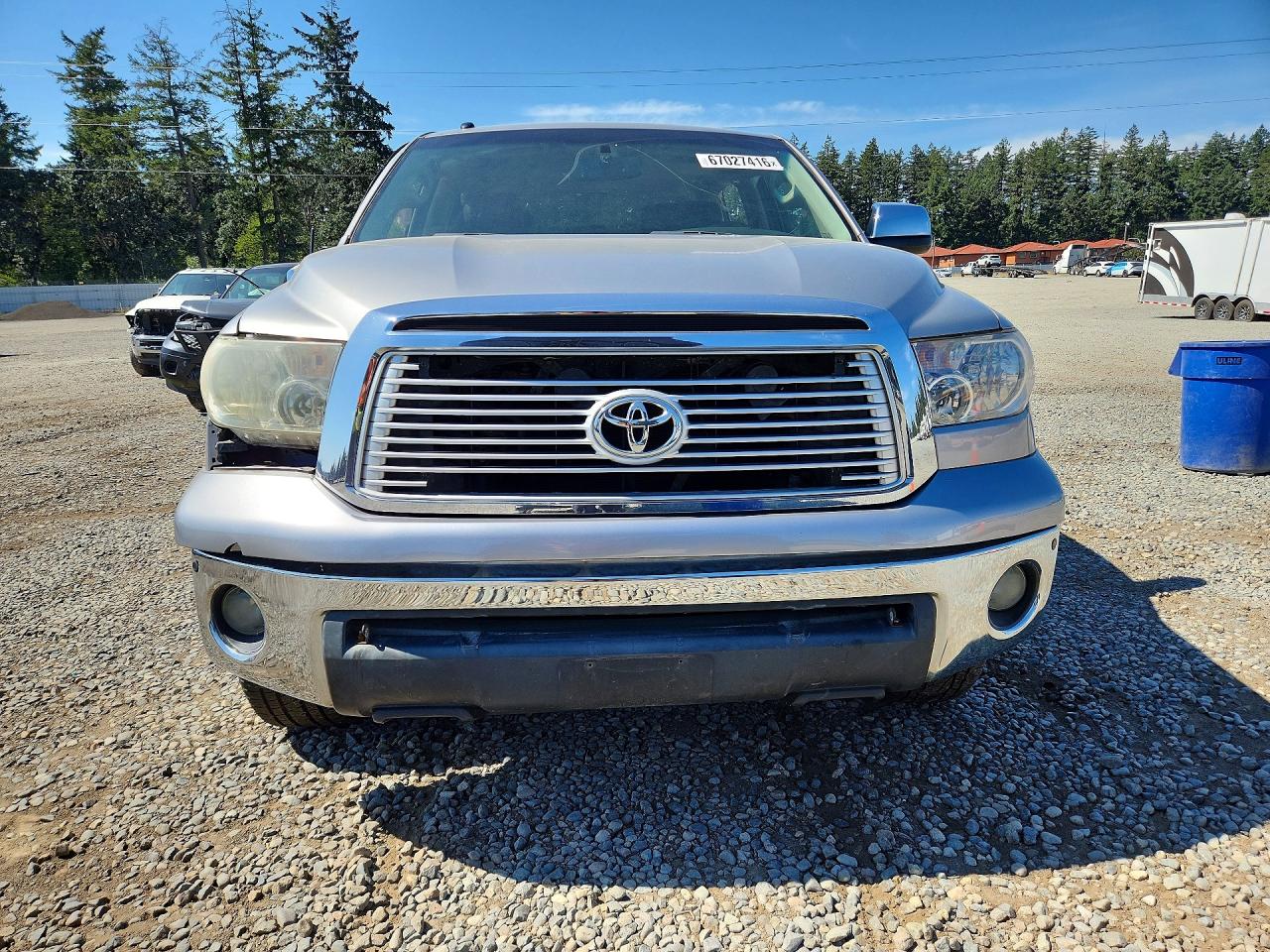 2012 Toyota Tundra Crewmax Limited Silver vin: 5TFHY5F11CX256670