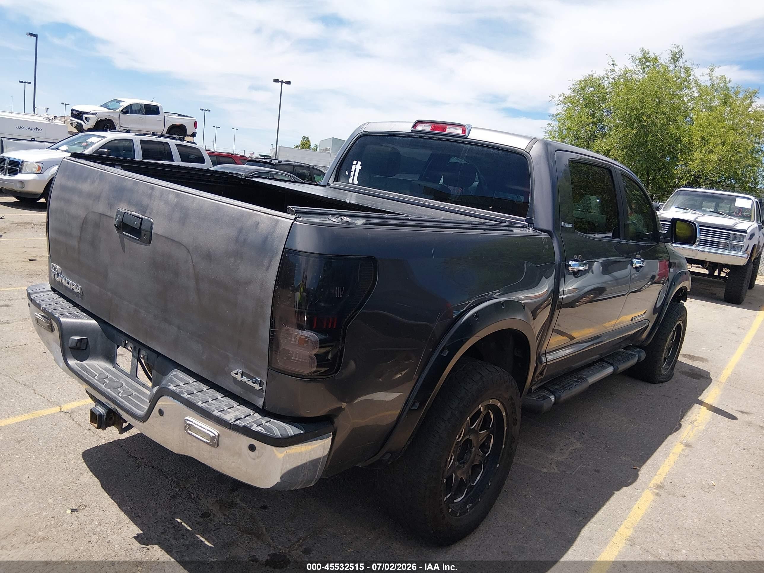 2011 Toyota Tundra Limited 5.7l V8 Gray vin: 5TFHY5F12BX205614
