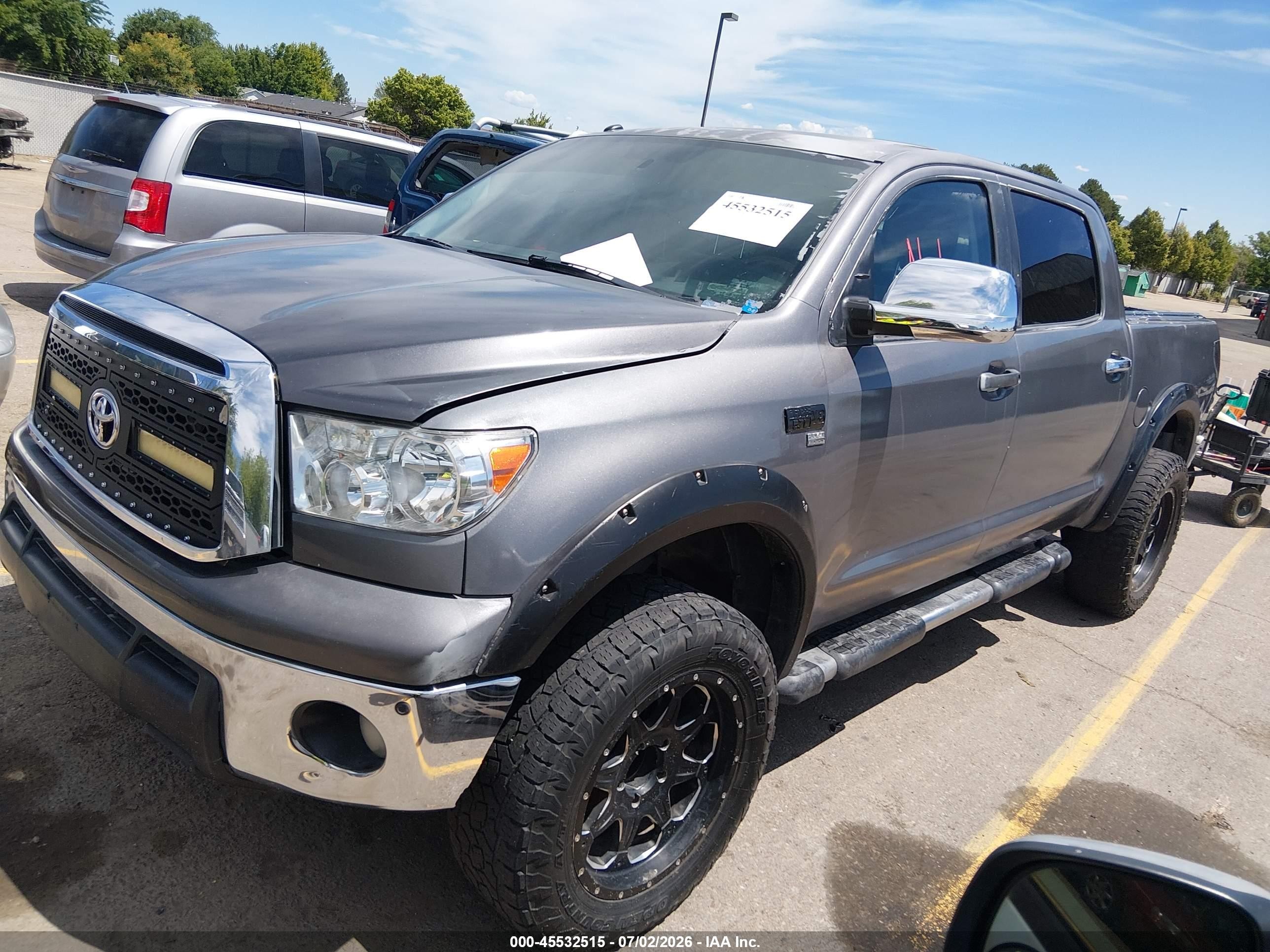 2011 Toyota Tundra Limited 5.7l V8 Gray vin: 5TFHY5F12BX205614