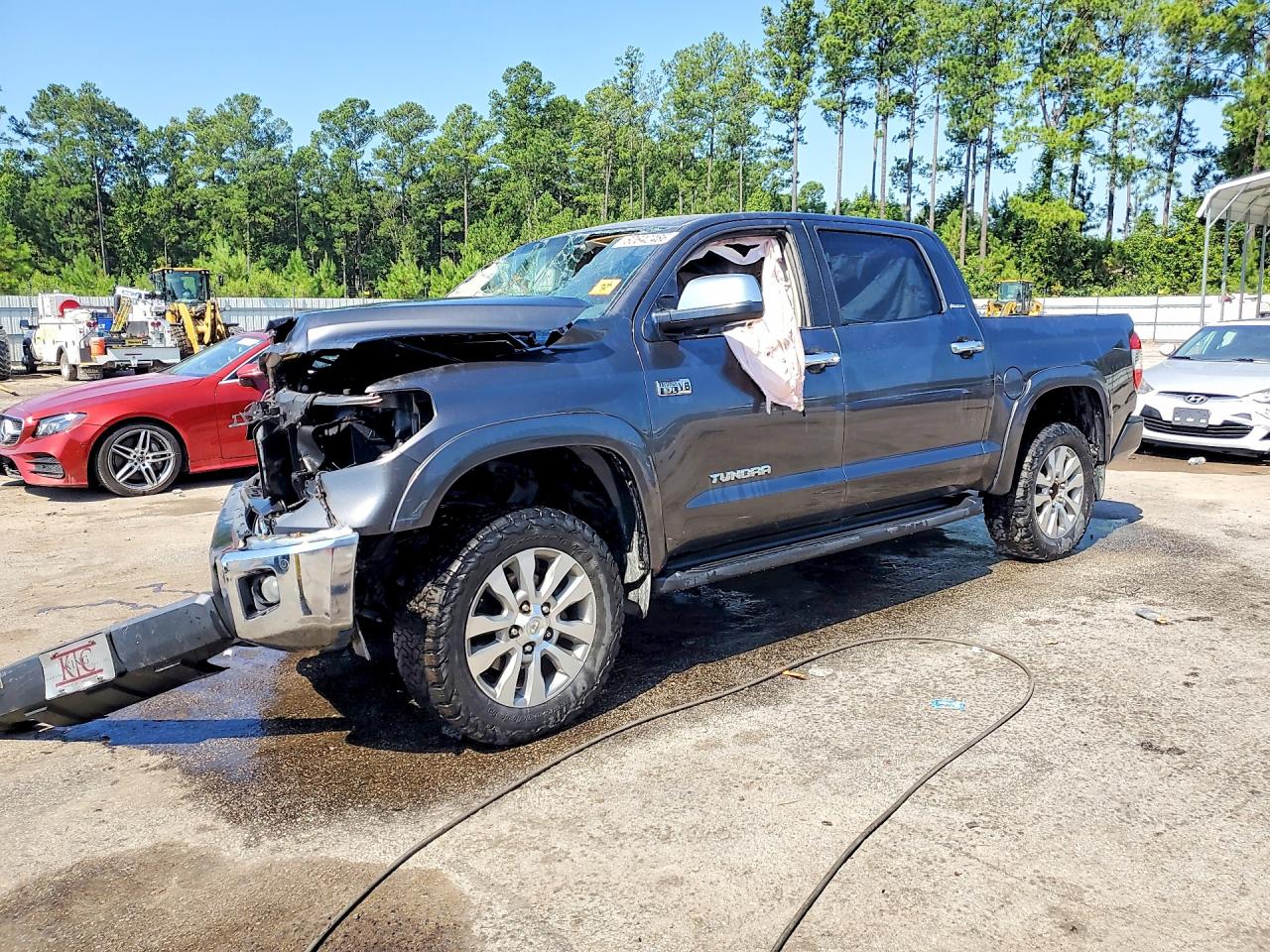 2014 Toyota Tundra Crewmax Limited Gray vin: 5TFHY5F12EX330181