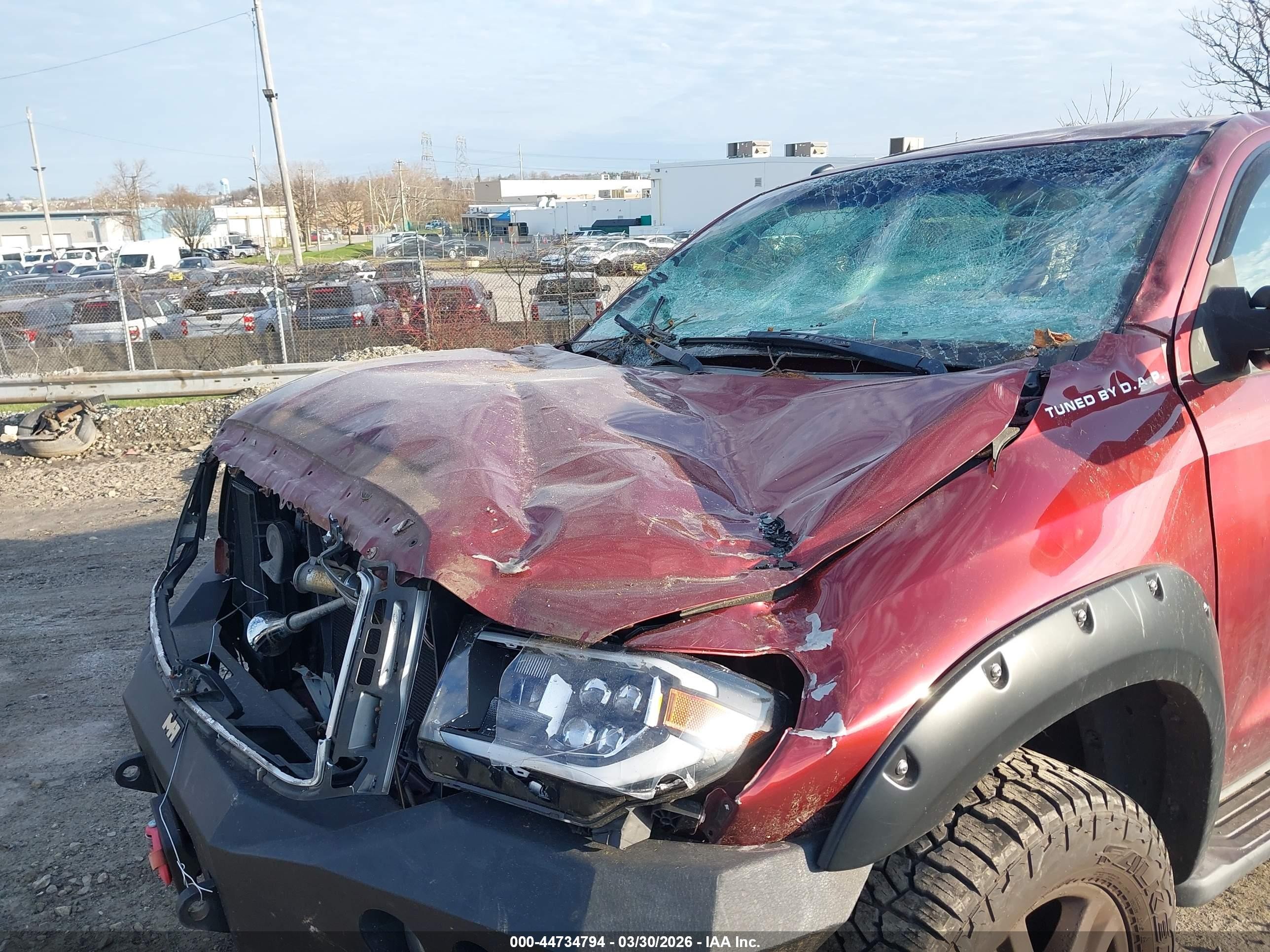 2010 Toyota Tundra Limited 5.7l V8 Burgundy vin: 5TFHY5F13AX097437