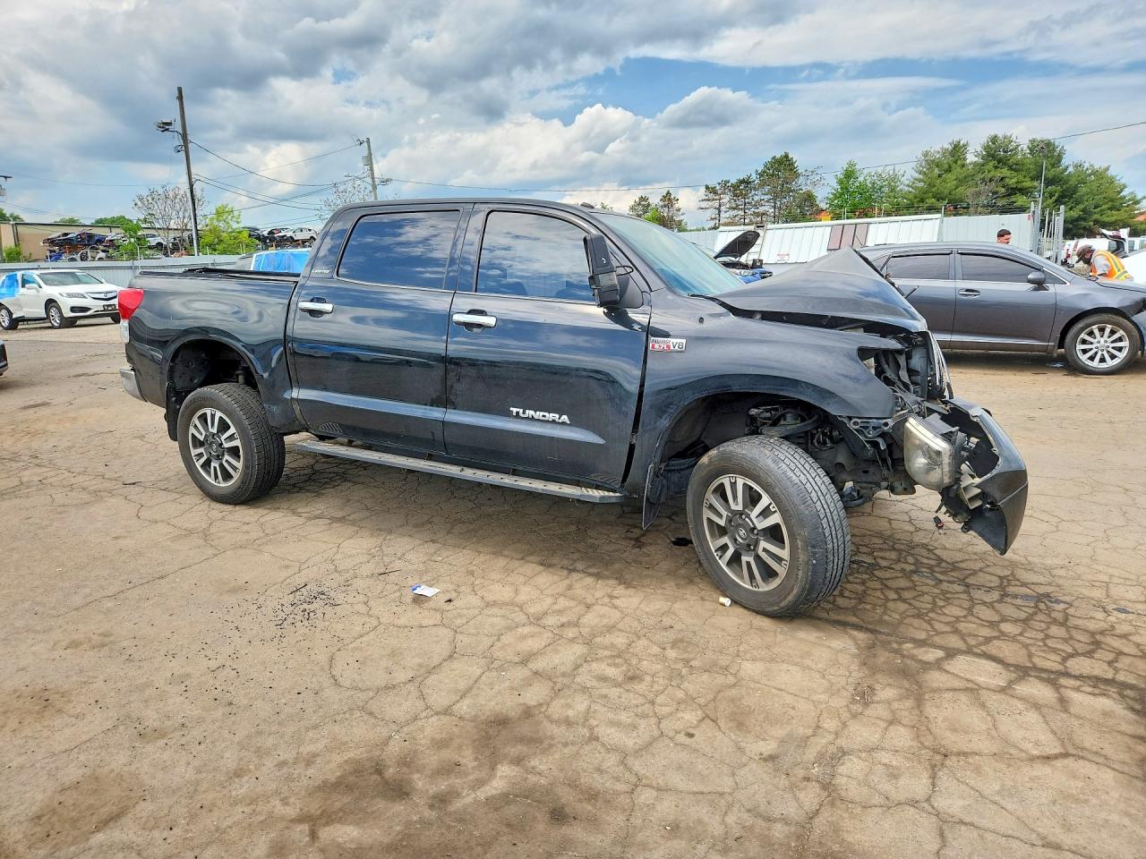 2013 Toyota Tundra Limited Black vin: 5TFHY5F13DX303893