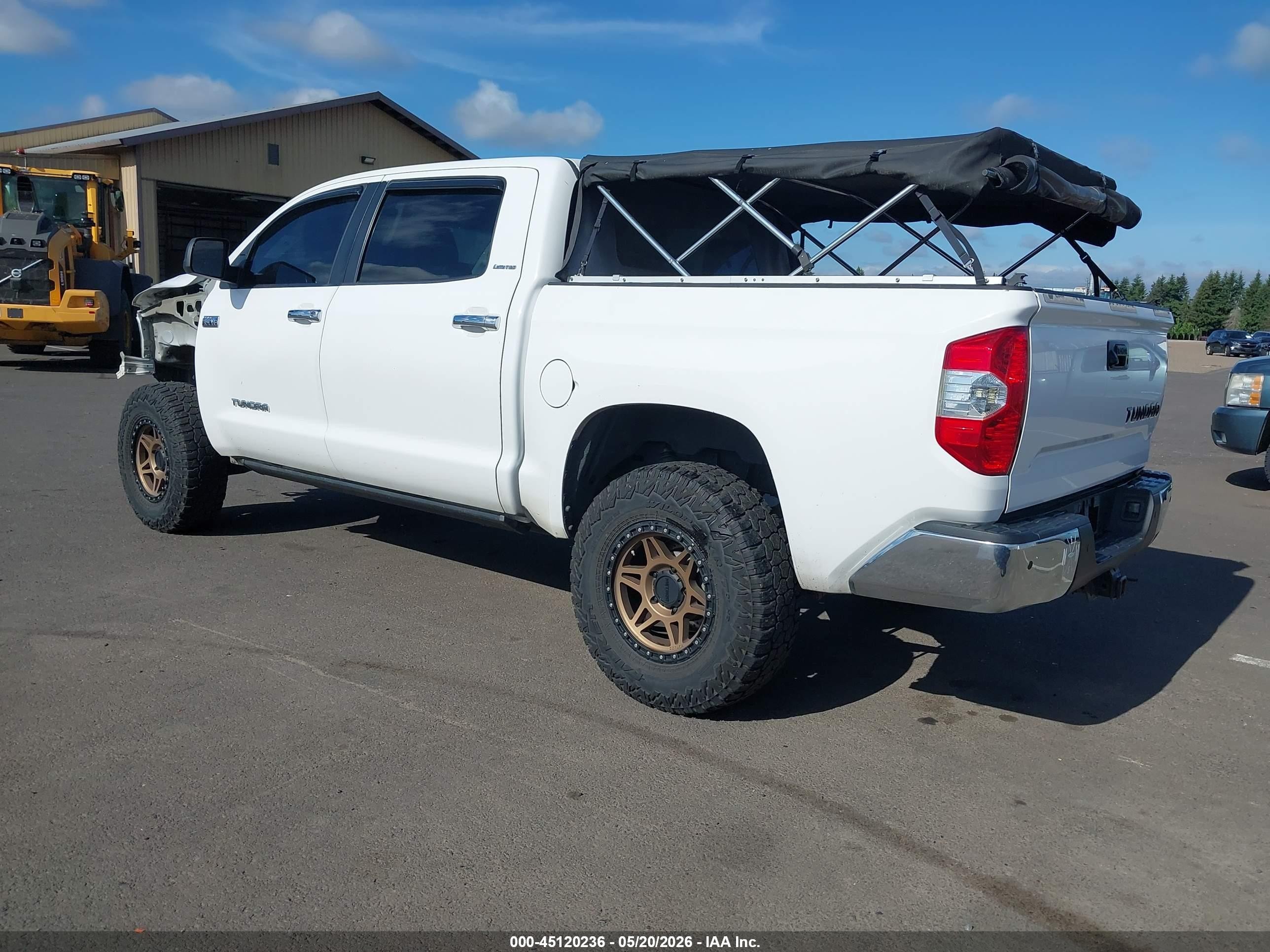 2014 Toyota Tundra Limited 5.7l V8 White vin: 5TFHY5F13EX343084