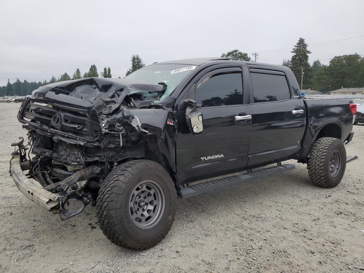 2010 Toyota Tundra Crewmax Limited Black vin: 5TFHY5F14AX113869
