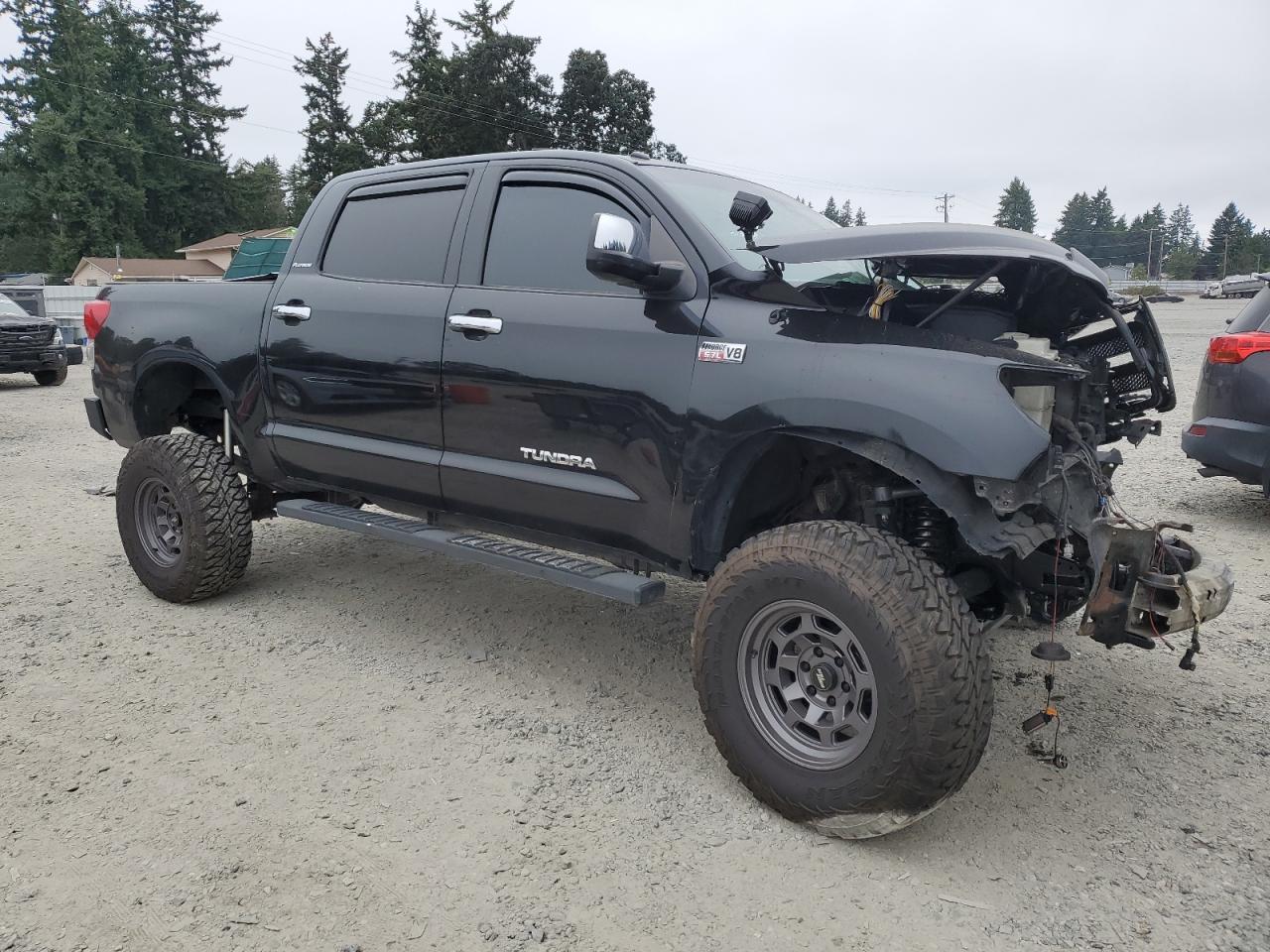 2010 Toyota Tundra Crewmax Limited Black vin: 5TFHY5F14AX113869