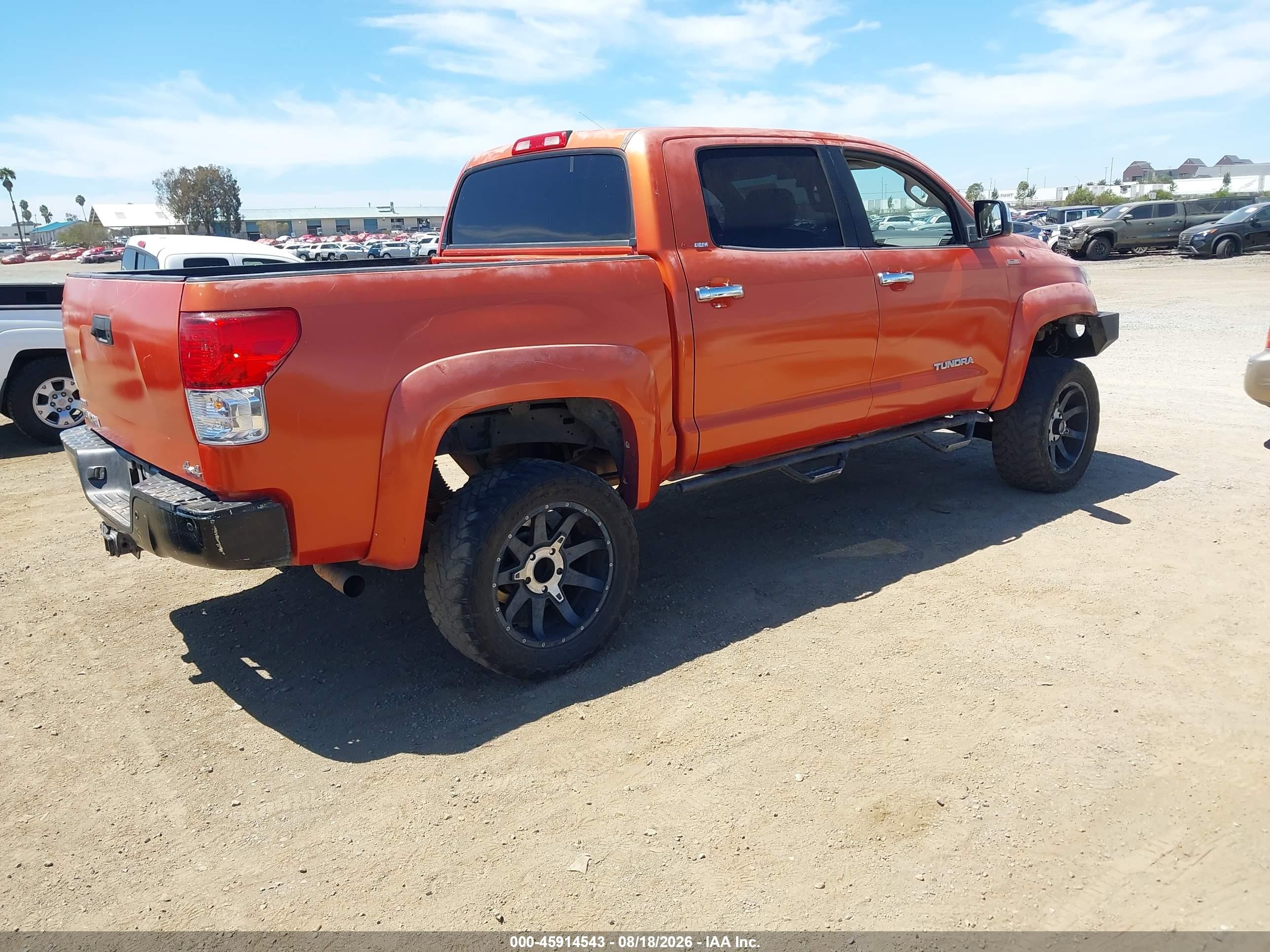 2012 Toyota Tundra Limited 5.7l V8 Orange vin: 5TFHY5F14CX238731
