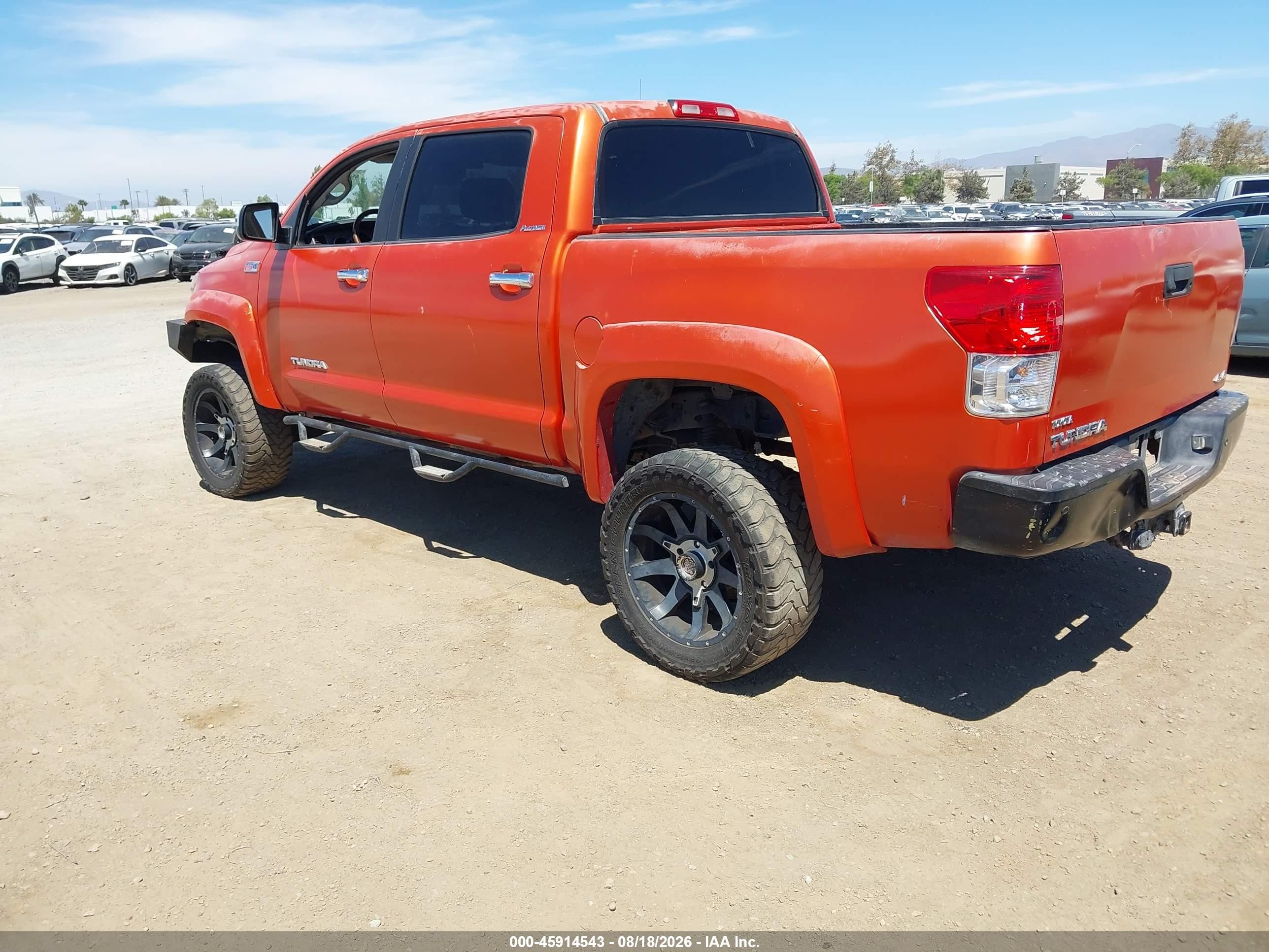 2012 Toyota Tundra Limited 5.7l V8 Orange vin: 5TFHY5F14CX238731