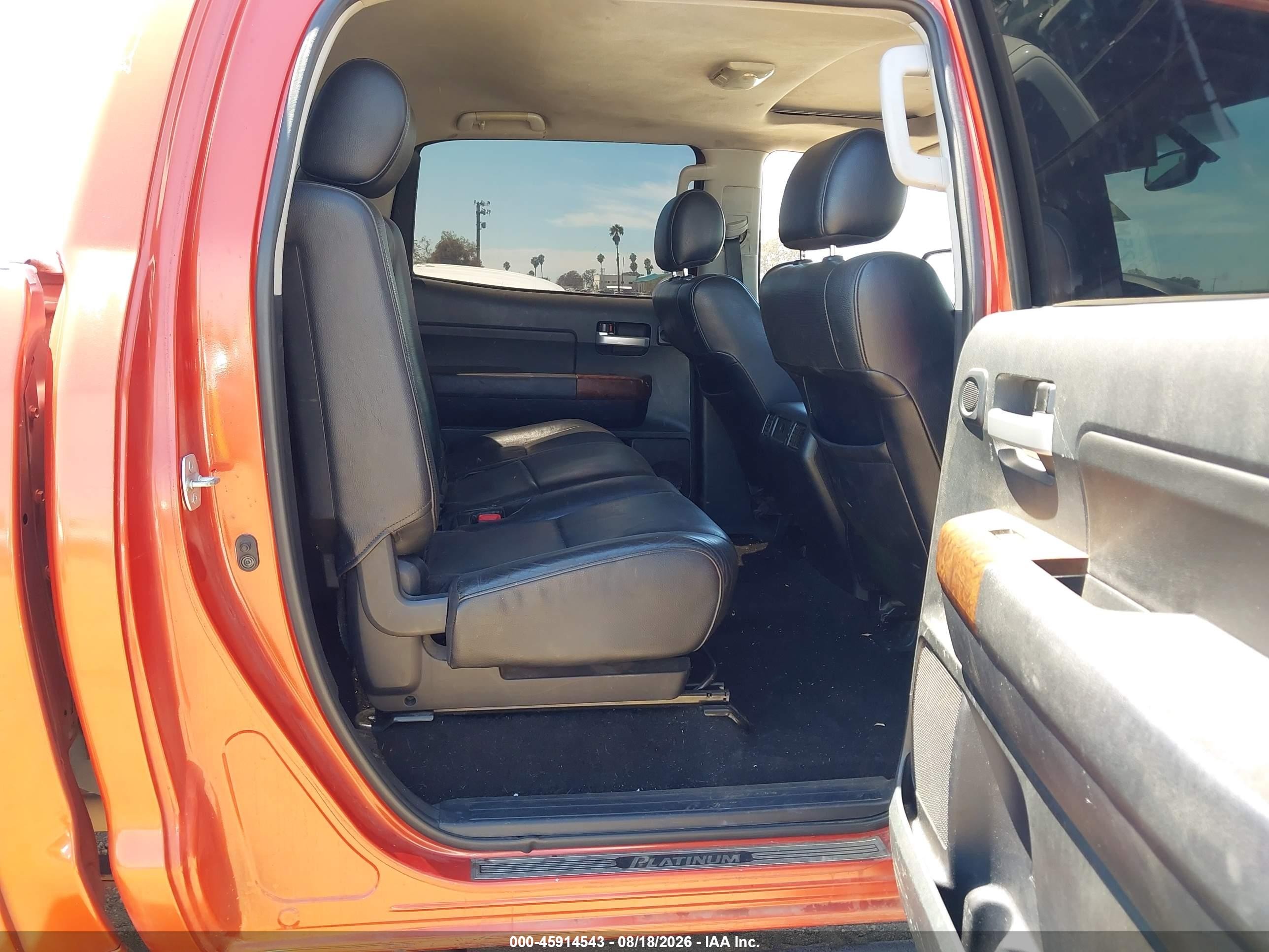 2012 Toyota Tundra Limited 5.7l V8 Orange vin: 5TFHY5F14CX238731