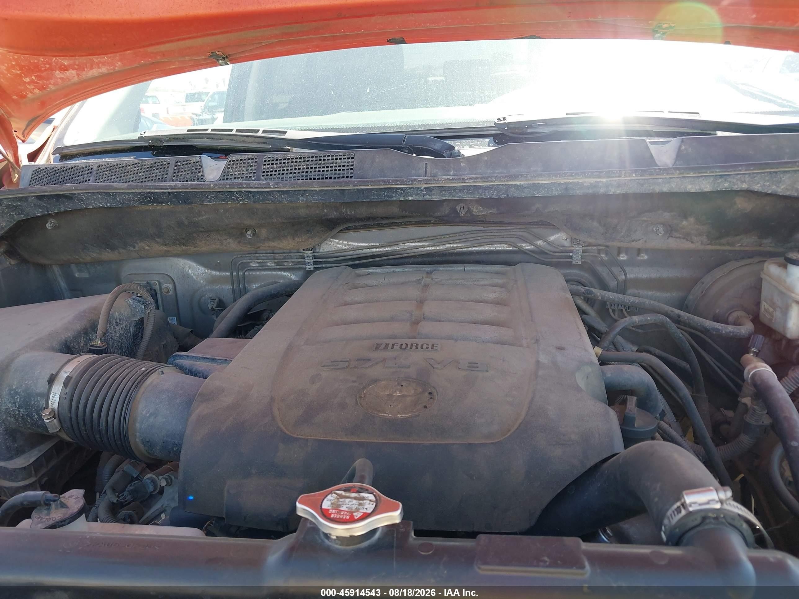 2012 Toyota Tundra Limited 5.7l V8 Orange vin: 5TFHY5F14CX238731