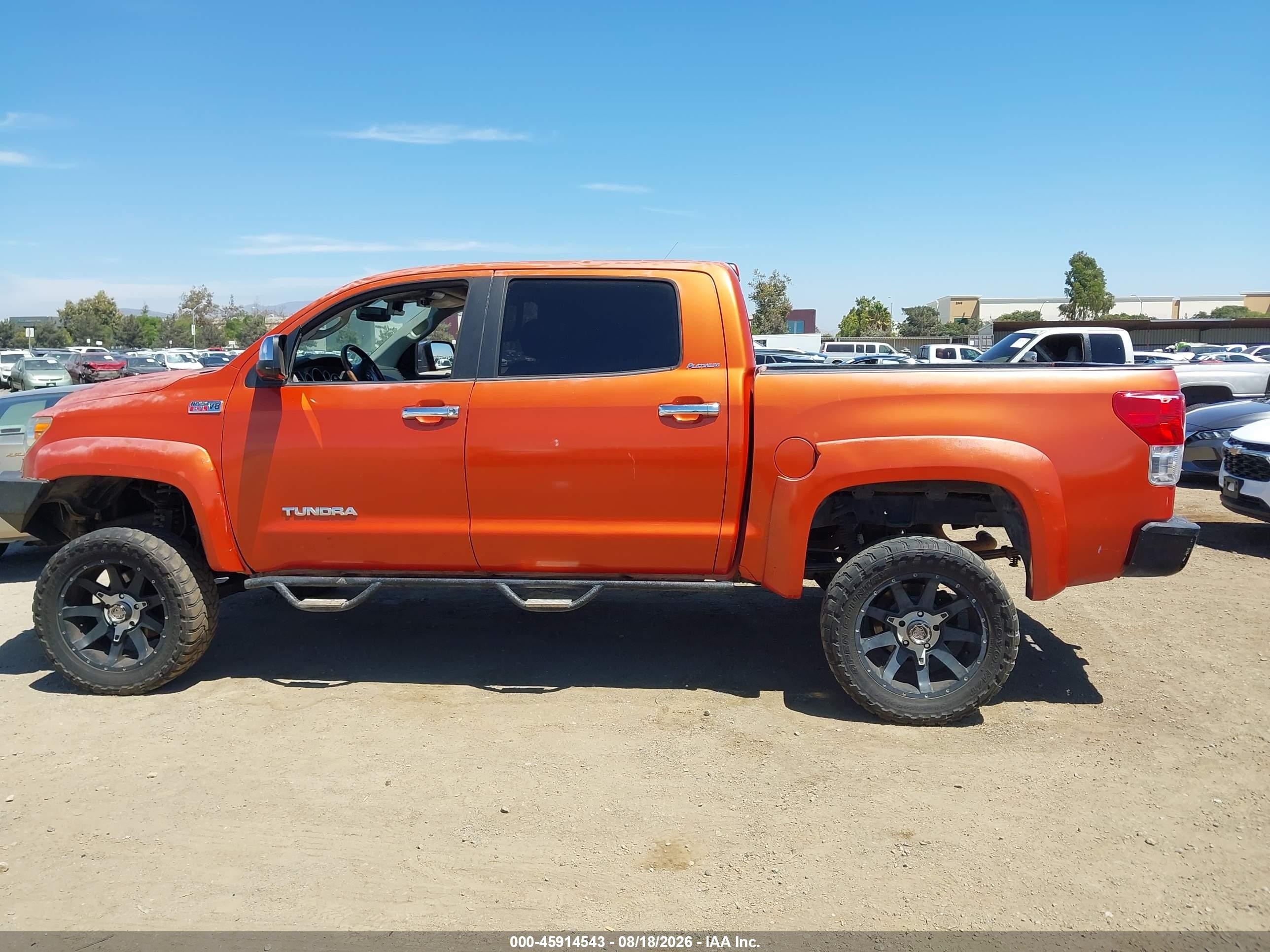 2012 Toyota Tundra Limited 5.7l V8 Orange vin: 5TFHY5F14CX238731