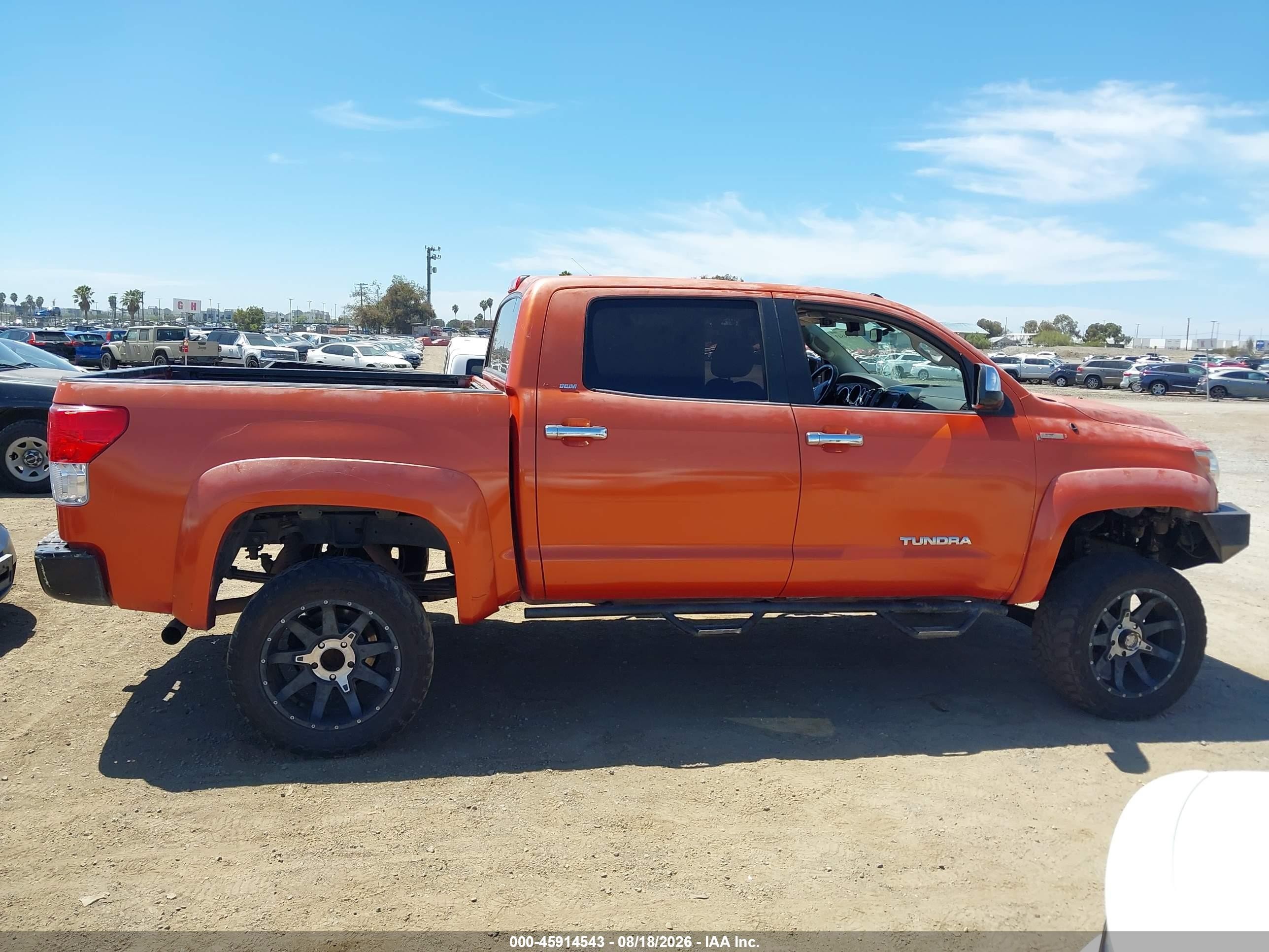 2012 Toyota Tundra Limited 5.7l V8 Orange vin: 5TFHY5F14CX238731