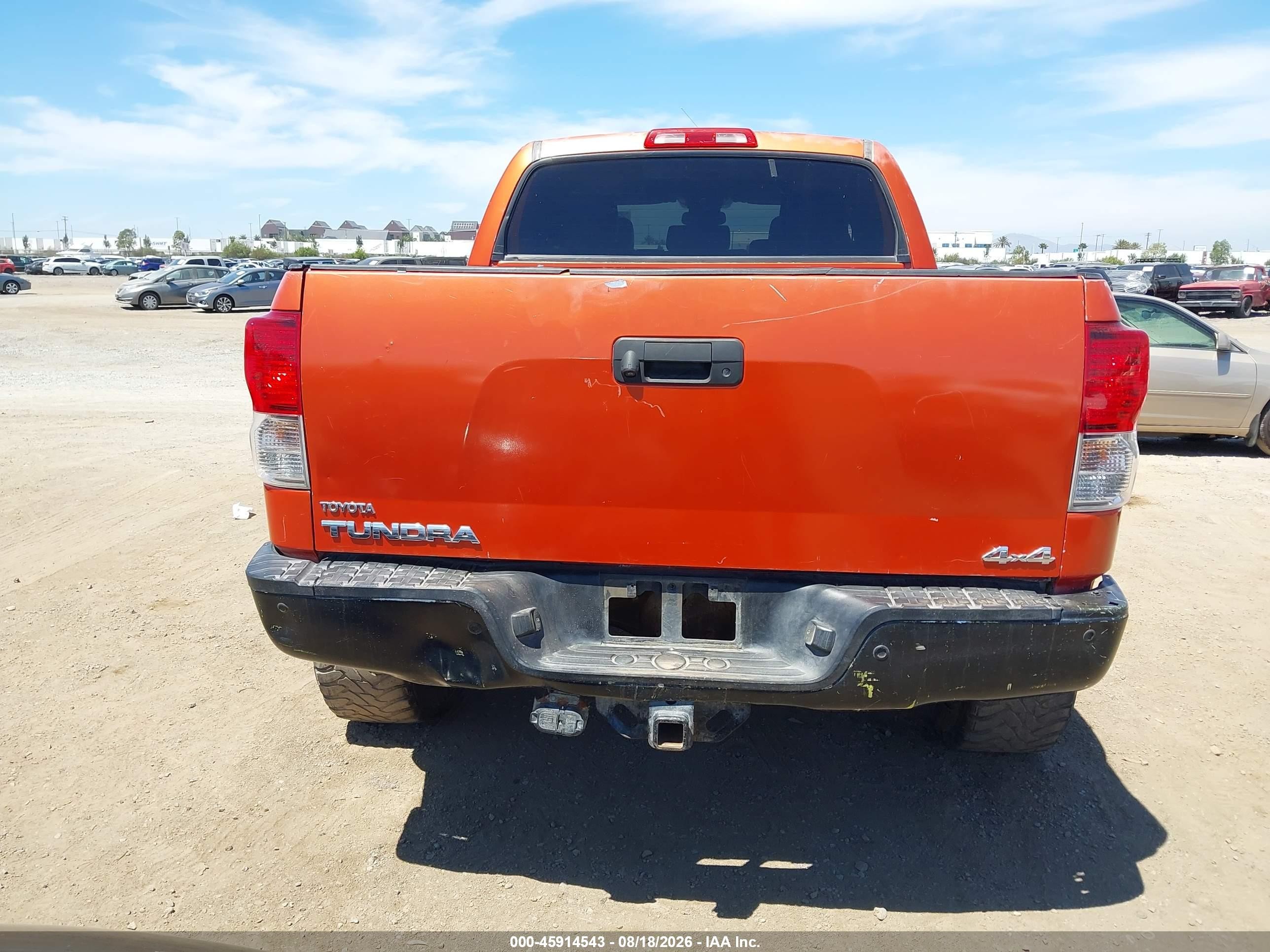 2012 Toyota Tundra Limited 5.7l V8 Orange vin: 5TFHY5F14CX238731
