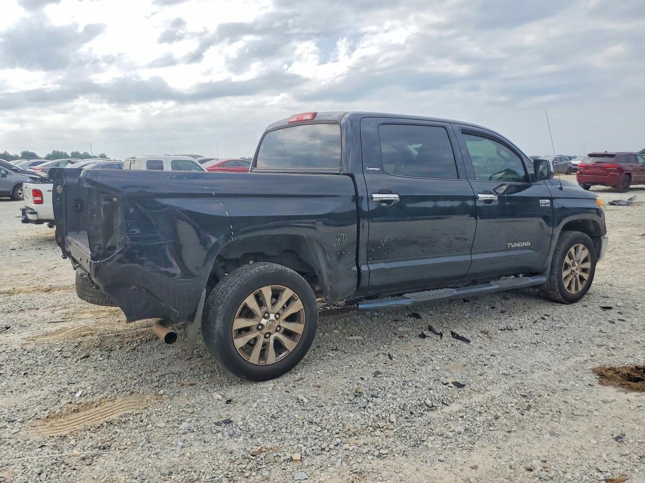 2014 Toyota Tundra Crewmax Limited Черный vin: 5TFHY5F14EX328481