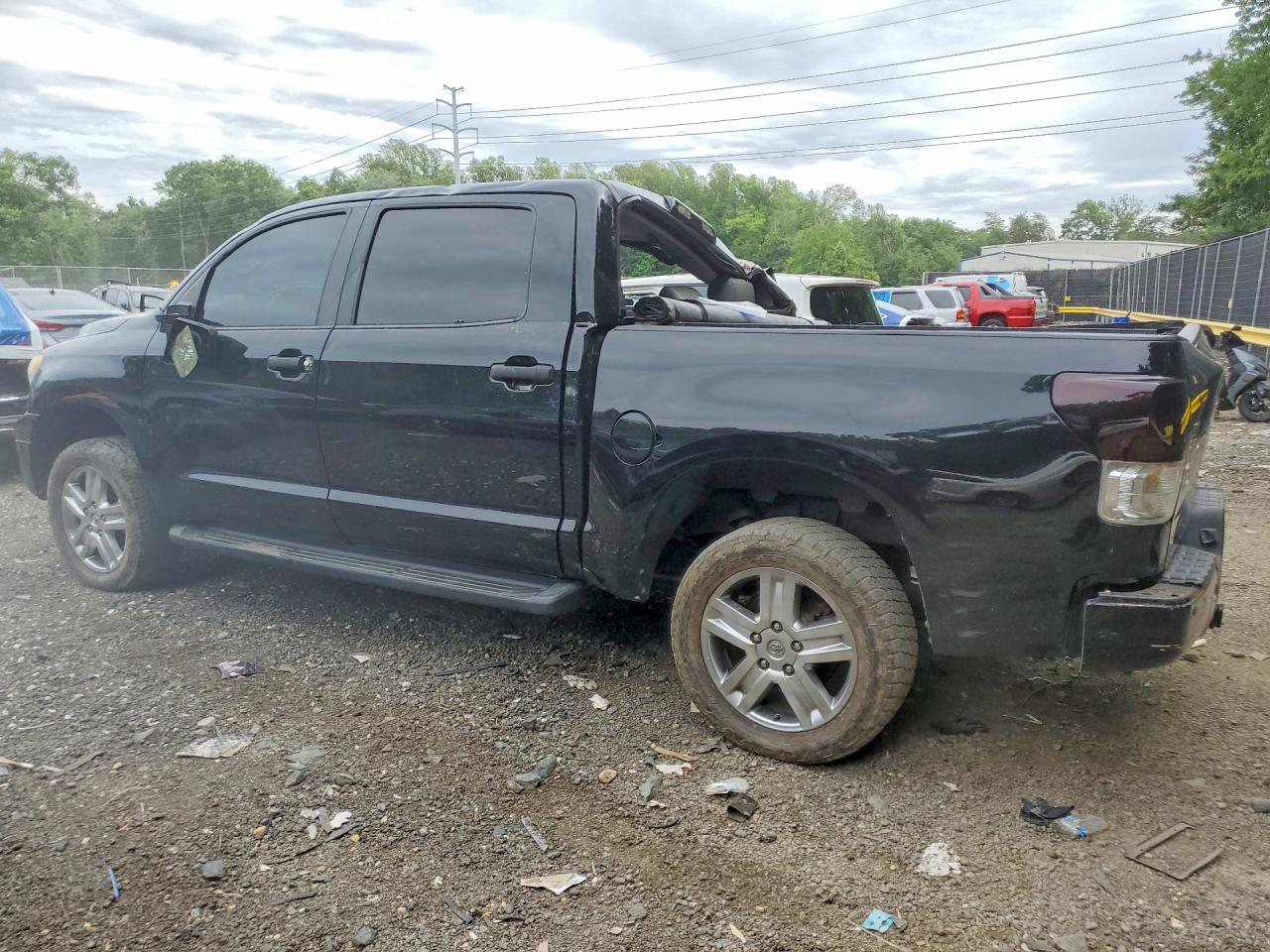 2010 Toyota Tundra Crewmax Limited Black vin: 5TFHY5F15AX118305