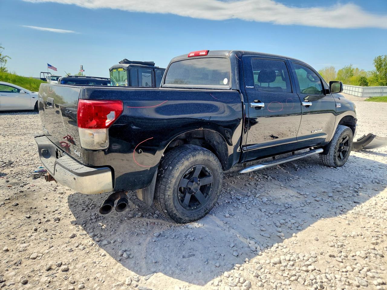 2010 Toyota Tundra Crewmax Limited Black vin: 5TFHY5F15AX121673