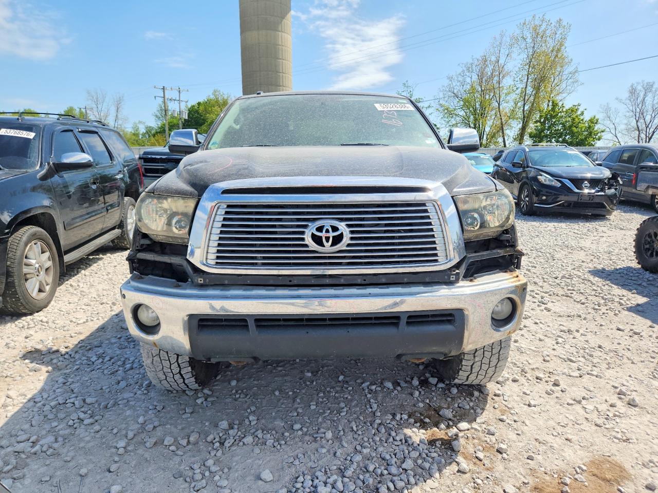 2010 Toyota Tundra Crewmax Limited Black vin: 5TFHY5F15AX121673