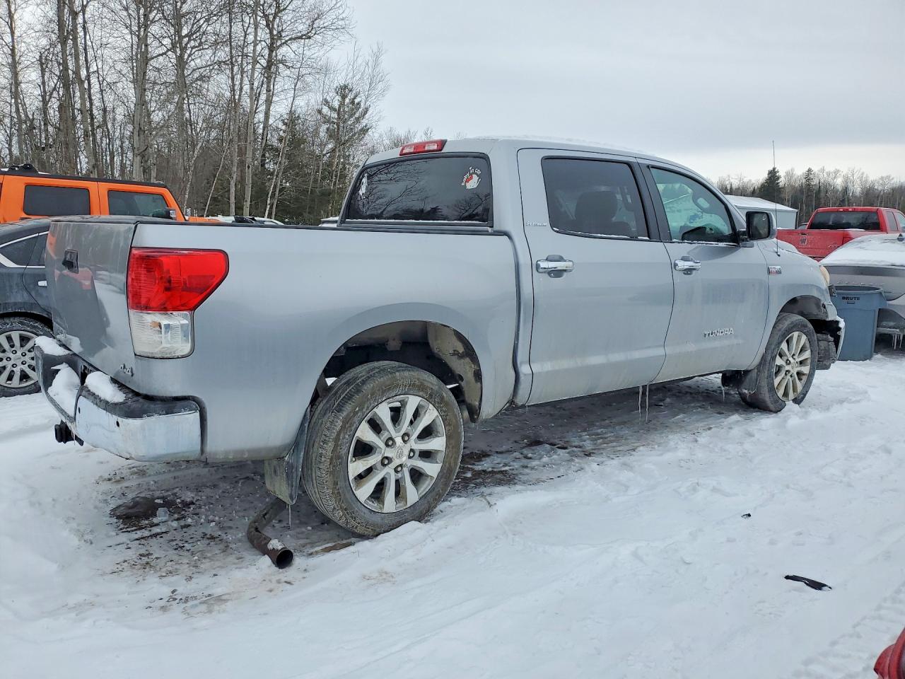 2010 Toyota Tundra Crewmax Limited Серебряный vin: 5TFHY5F15AX145746