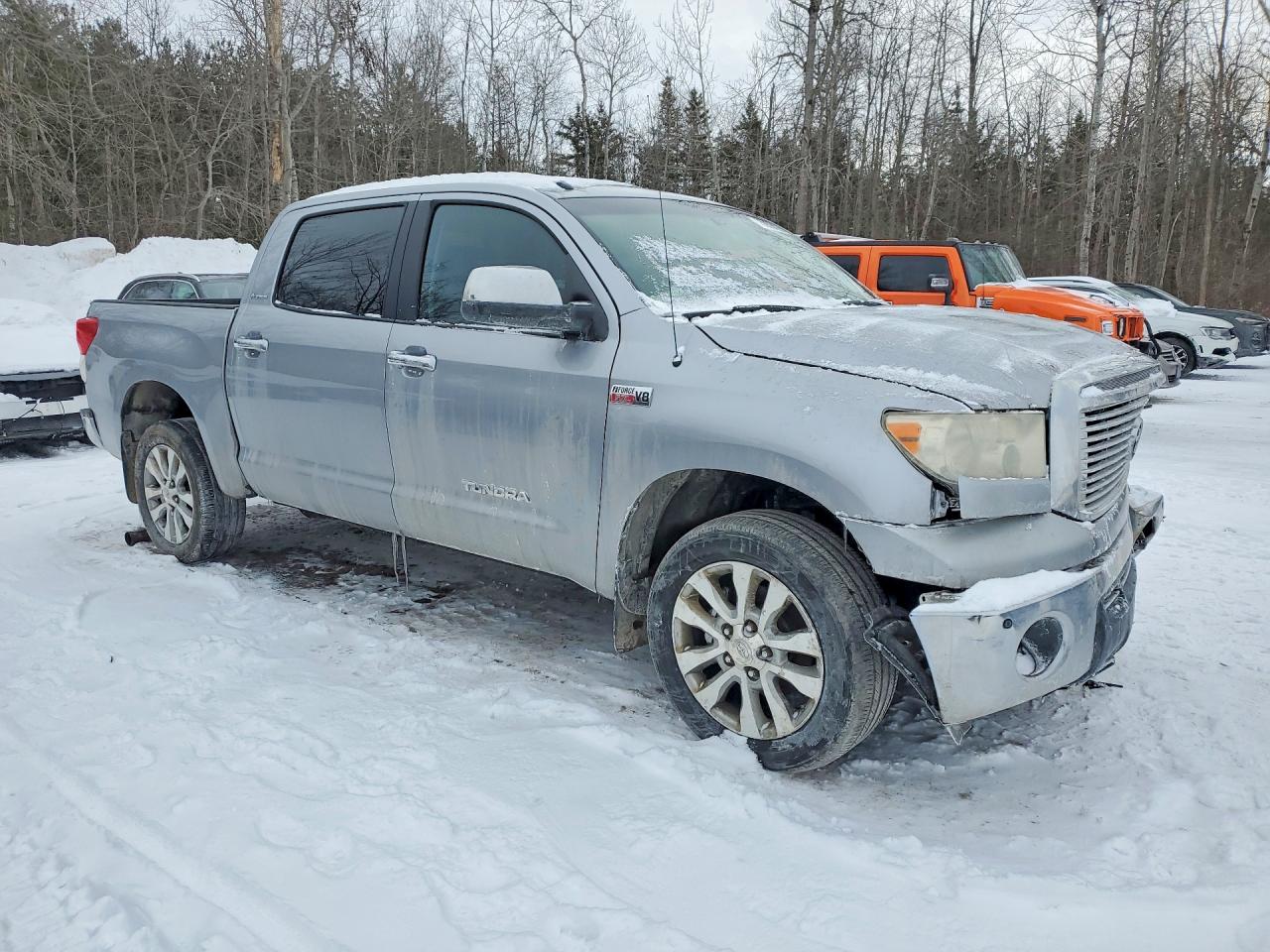 2010 Toyota Tundra Crewmax Limited Серебряный vin: 5TFHY5F15AX145746