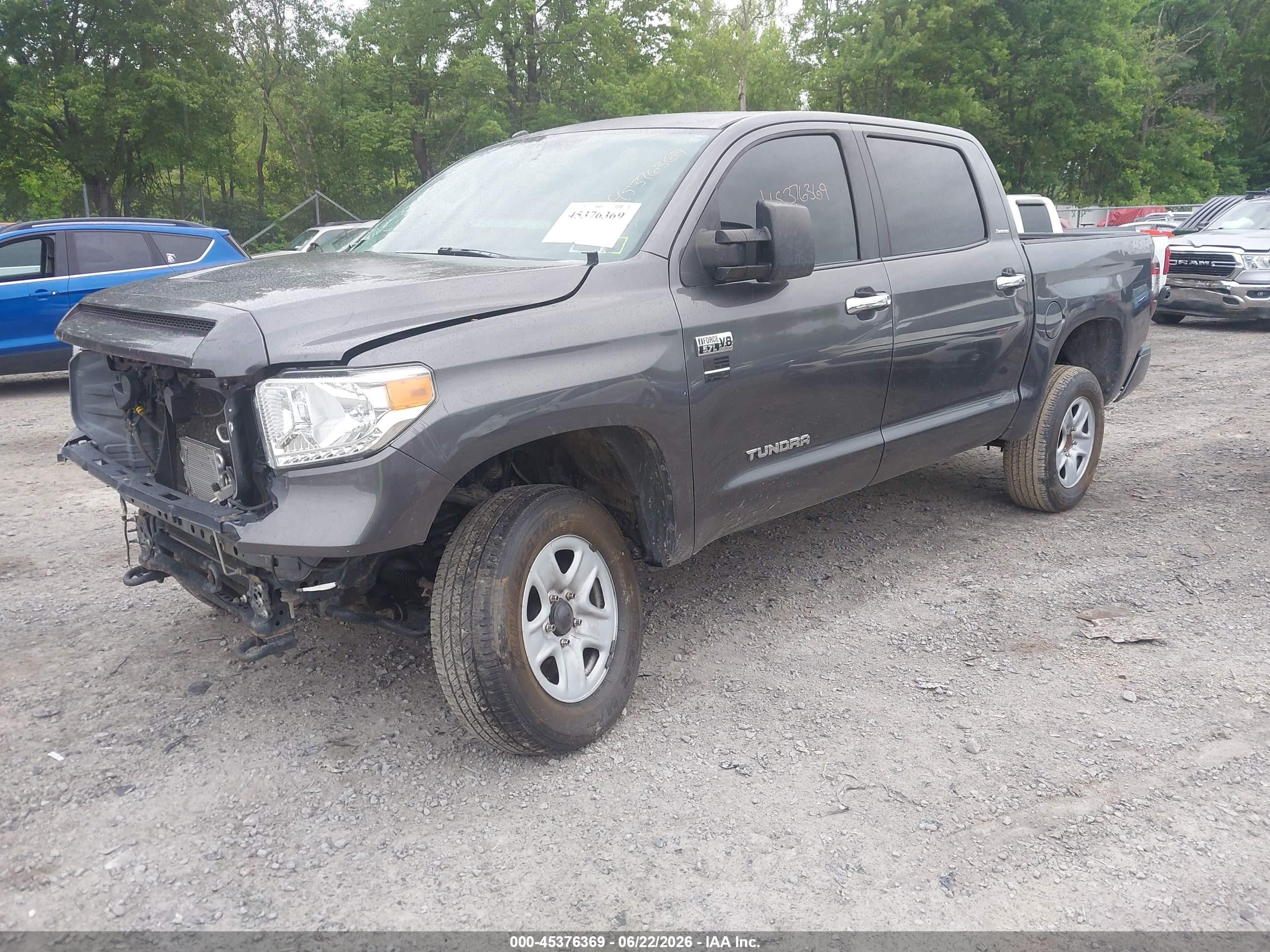 2014 Toyota Tundra Limited 5.7l V8 Серый vin: 5TFHY5F15EX324472