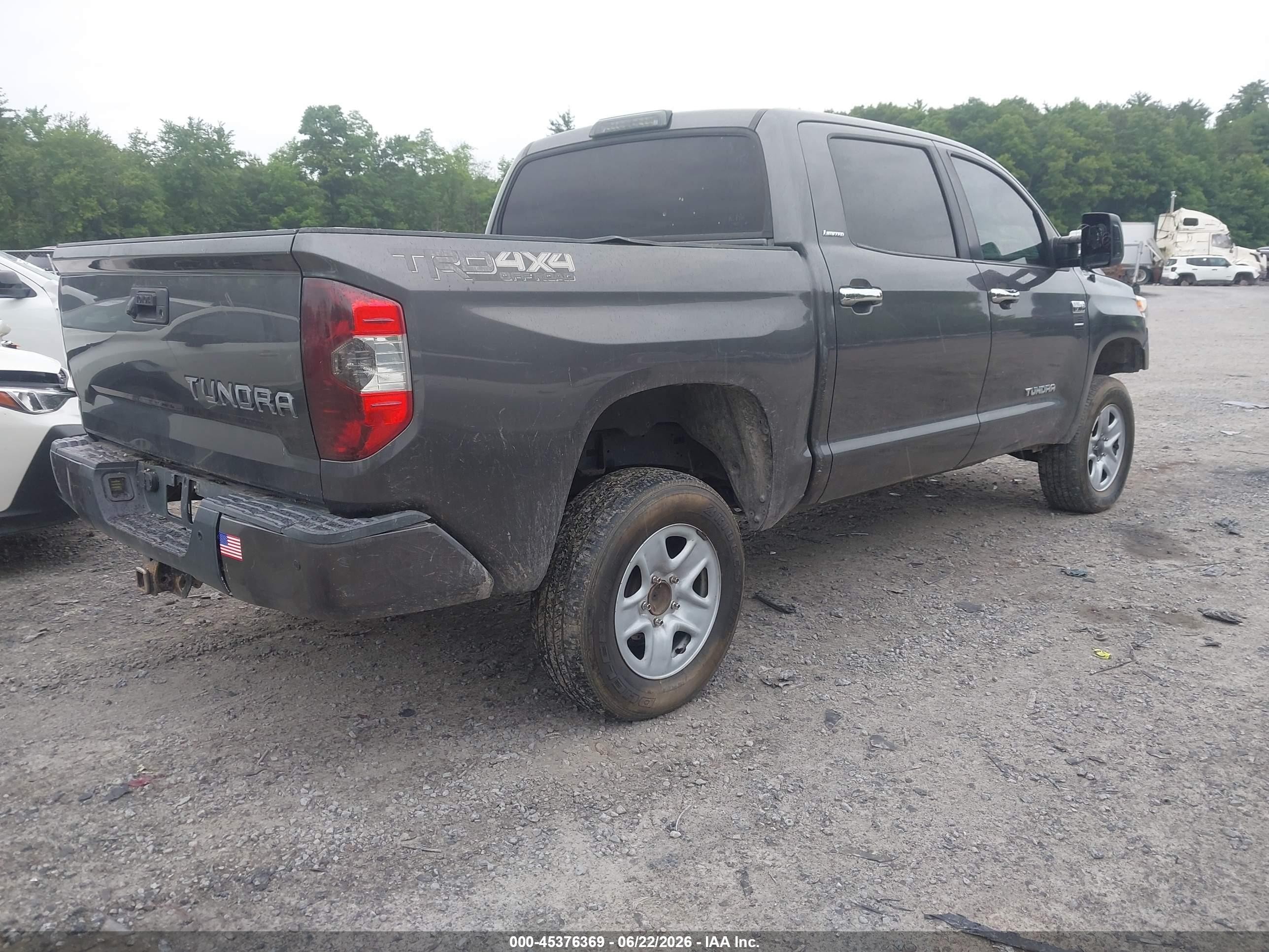 2014 Toyota Tundra Limited 5.7l V8 Серый vin: 5TFHY5F15EX324472