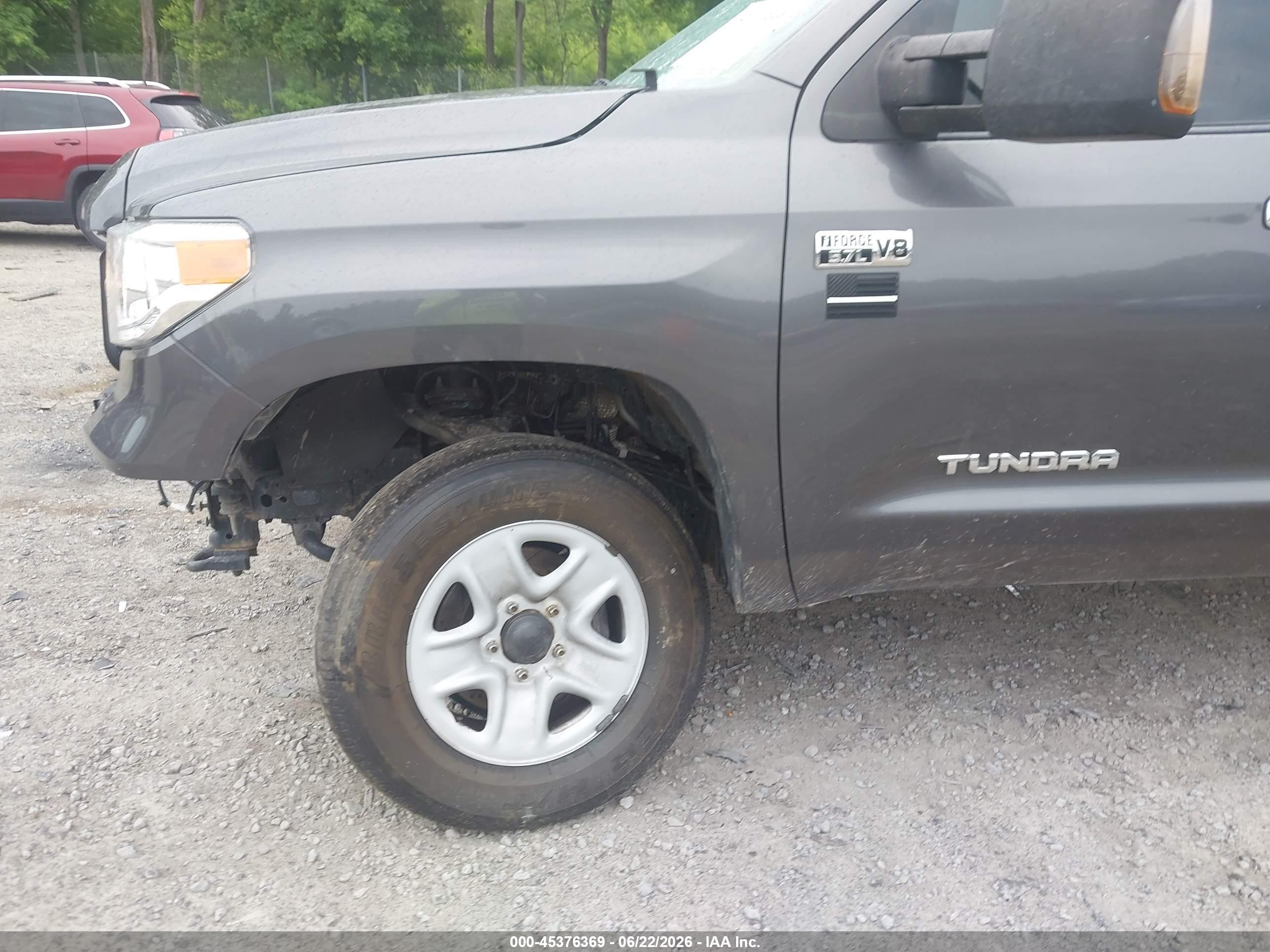 2014 Toyota Tundra Limited 5.7l V8 Серый vin: 5TFHY5F15EX324472