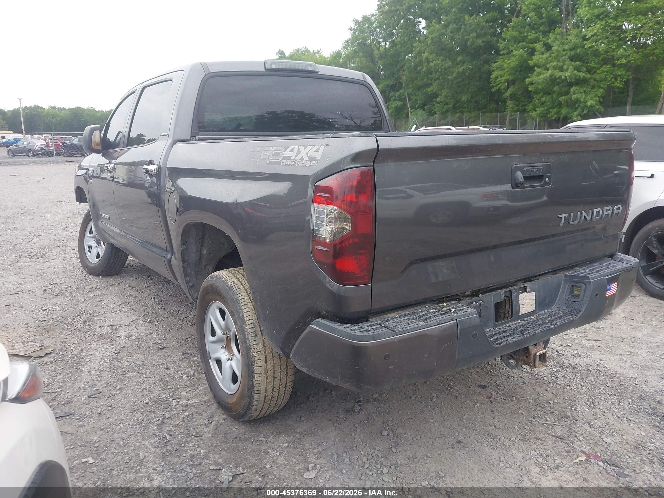 2014 Toyota Tundra Limited 5.7l V8 Серый vin: 5TFHY5F15EX324472