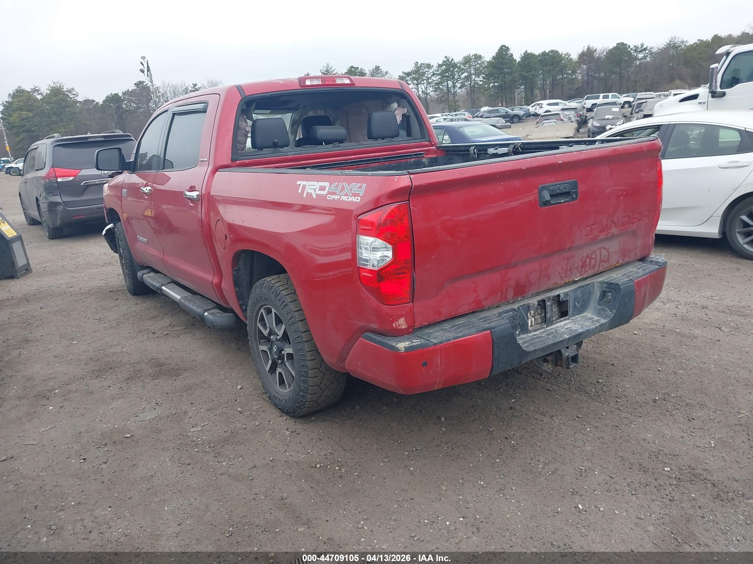 2015 Toyota Tundra Limited 5.7l V8 Maroon vin: 5TFHY5F15FX437906