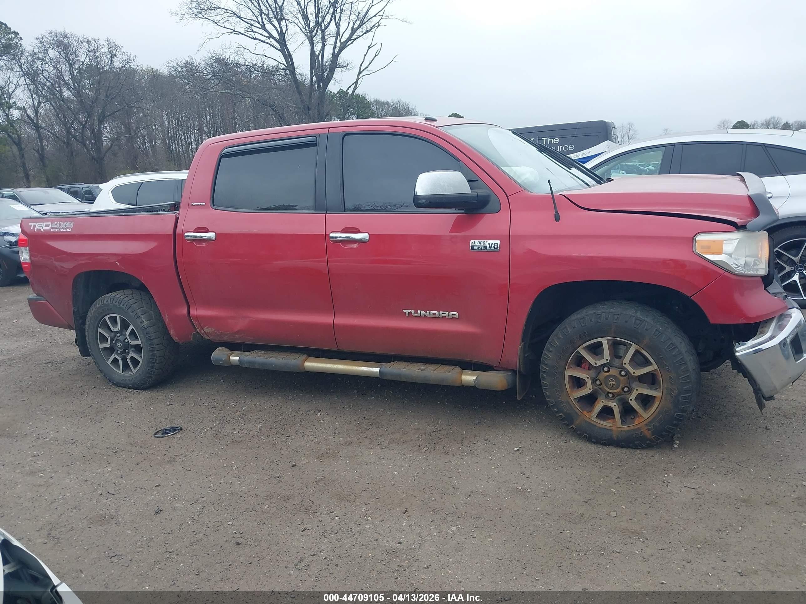2015 Toyota Tundra Limited 5.7l V8 Maroon vin: 5TFHY5F15FX437906
