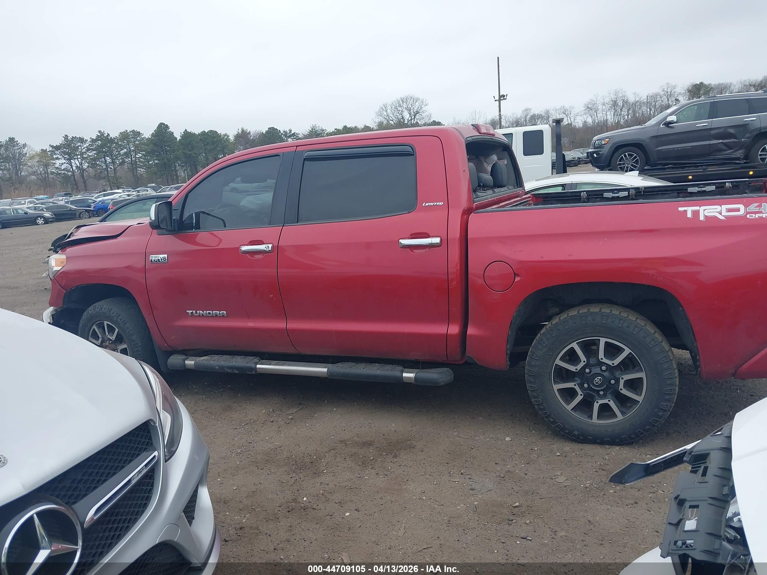 2015 Toyota Tundra Limited 5.7l V8 Maroon vin: 5TFHY5F15FX437906