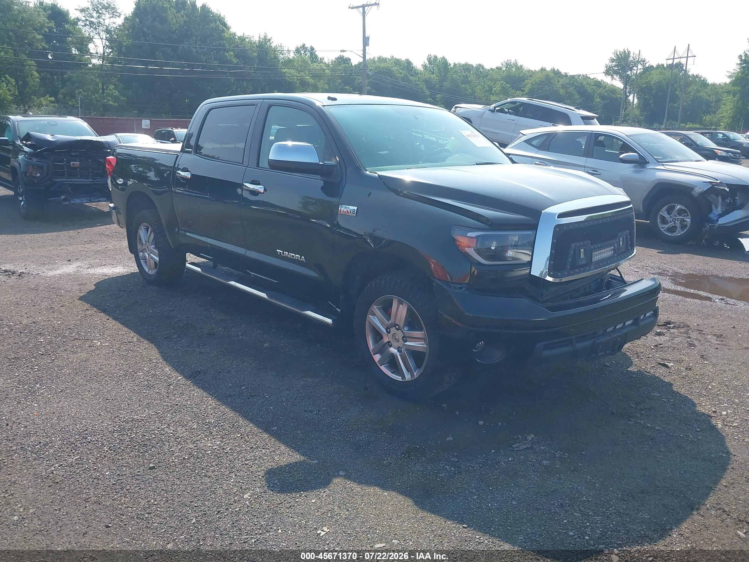 2010 Toyota Tundra Limited 5.7l V8 Black vin: 5TFHY5F16AX129068