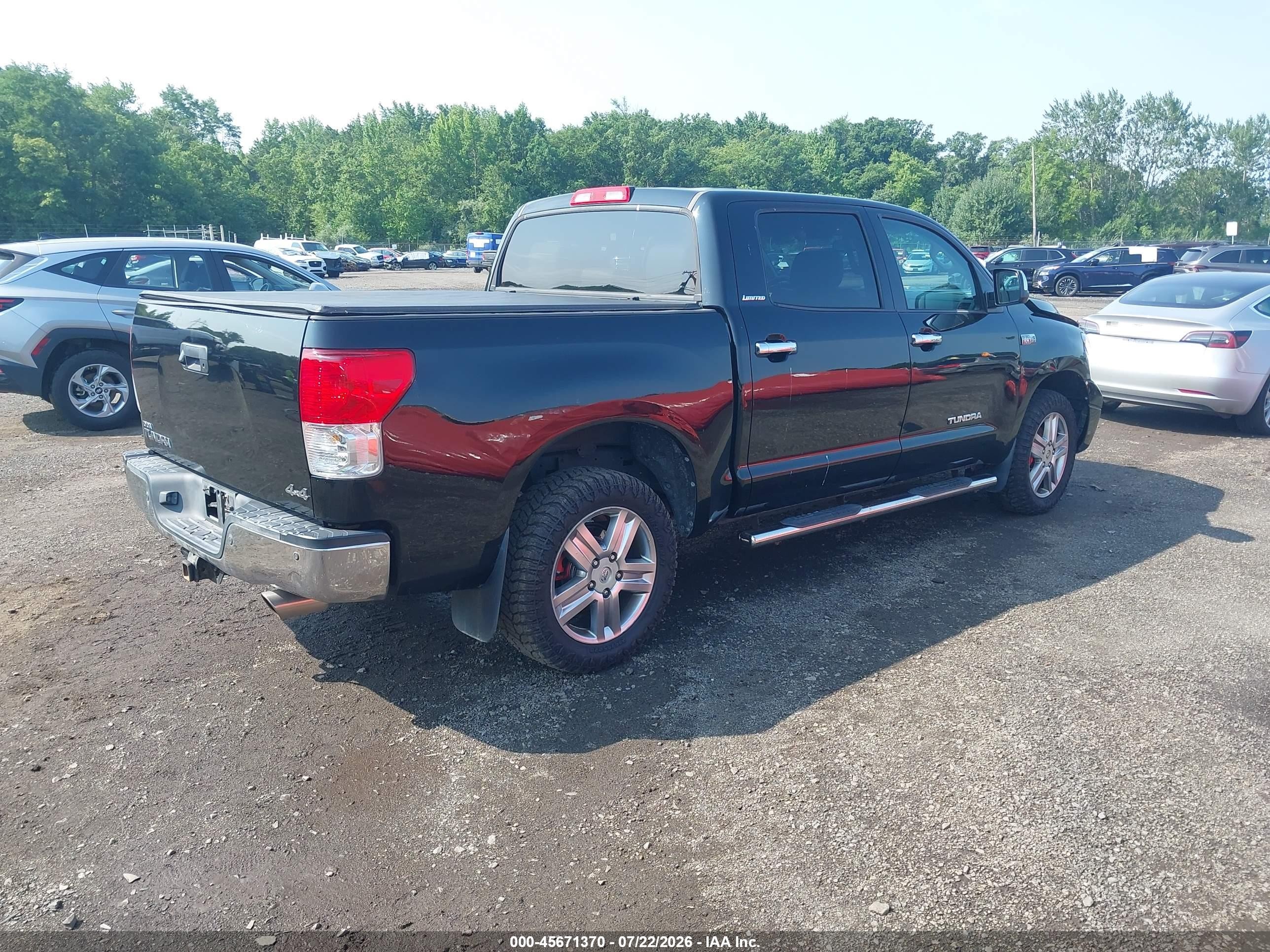 2010 Toyota Tundra Limited 5.7l V8 Black vin: 5TFHY5F16AX129068