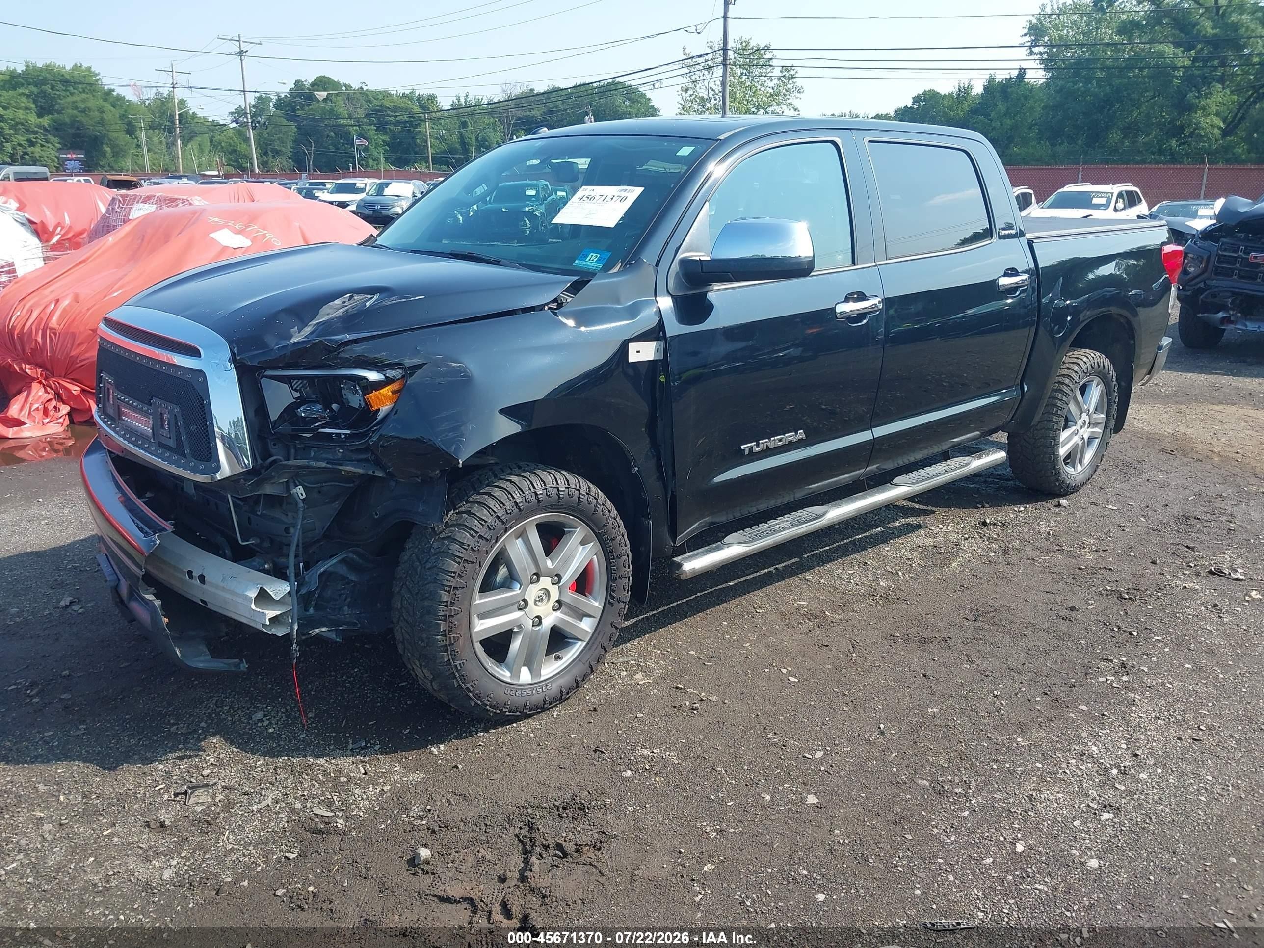 2010 Toyota Tundra Limited 5.7l V8 Black vin: 5TFHY5F16AX129068