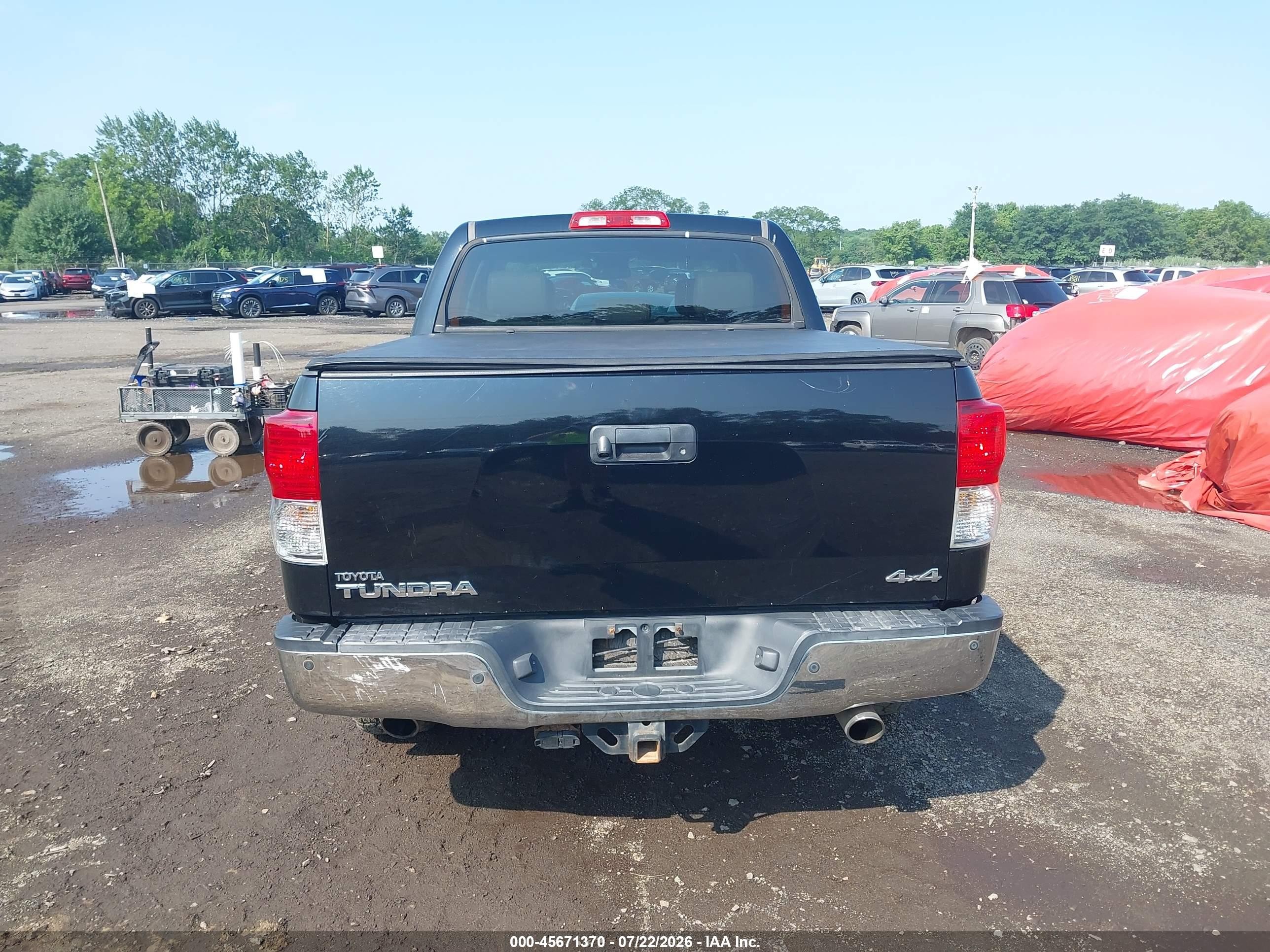 2010 Toyota Tundra Limited 5.7l V8 Black vin: 5TFHY5F16AX129068