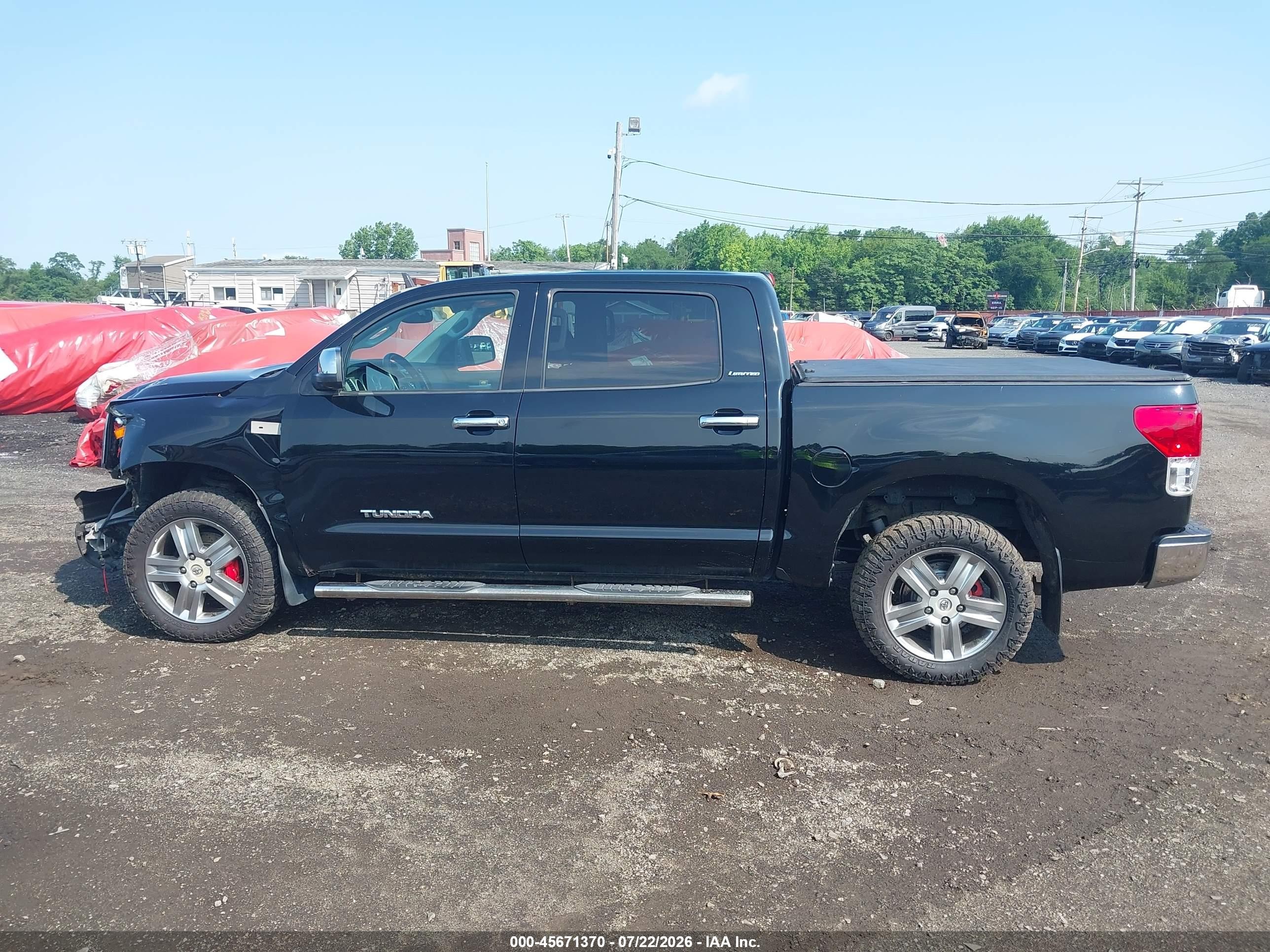 2010 Toyota Tundra Limited 5.7l V8 Black vin: 5TFHY5F16AX129068