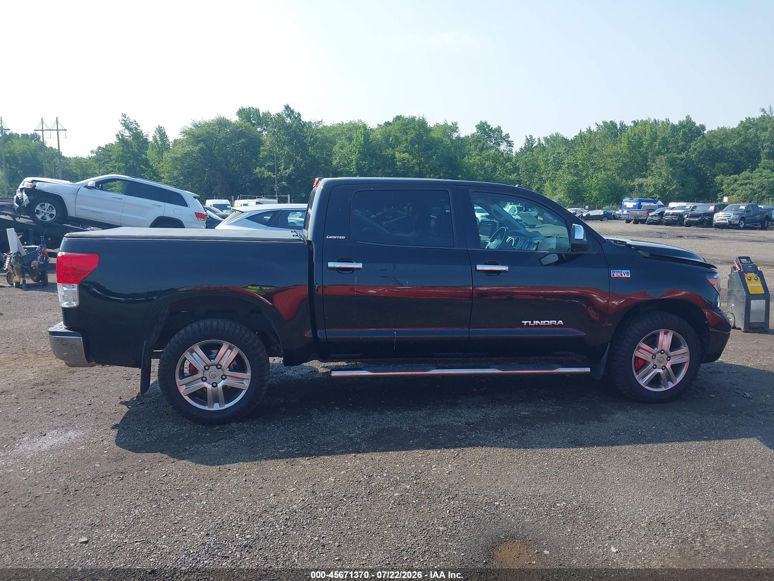 2010 Toyota Tundra Limited 5.7l V8 Black vin: 5TFHY5F16AX129068
