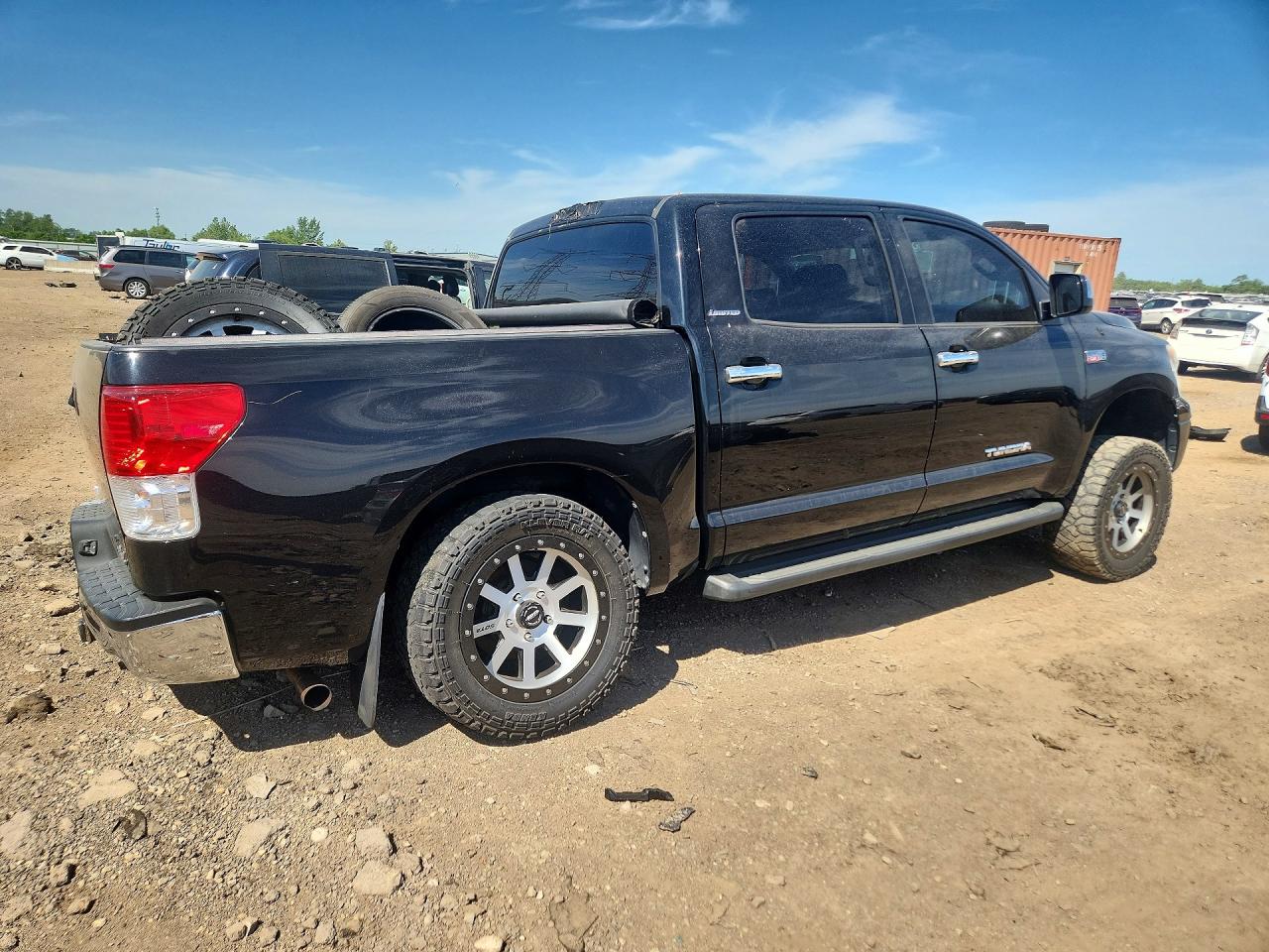 2012 Toyota Tundra Crewmax Limited Black vin: 5TFHY5F16CX215029