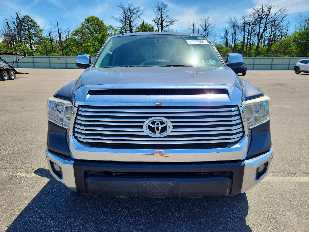 2014 Toyota Tundra Crewmax Limited Gray vin: 5TFHY5F16EX378542