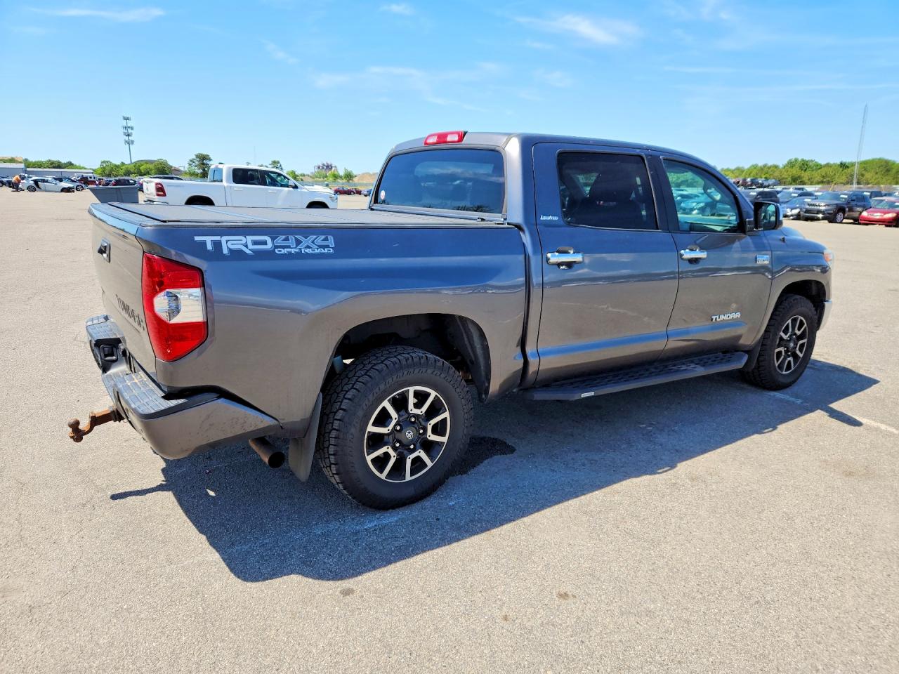 2014 Toyota Tundra Crewmax Limited Gray vin: 5TFHY5F16EX378542