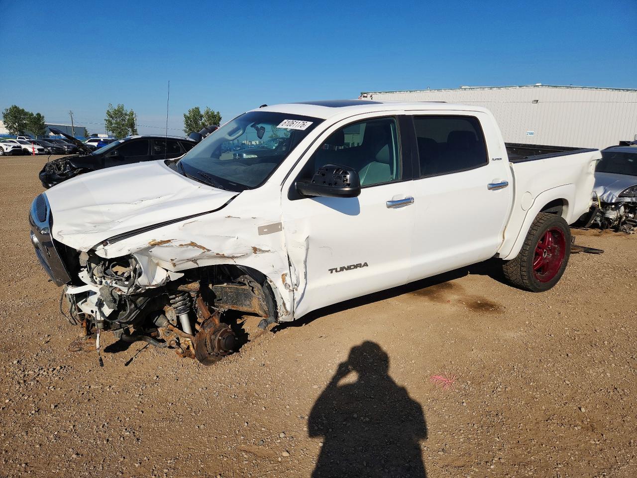 2010 Toyota Tundra Crewmax Limited White vin: 5TFHY5F18AX119867
