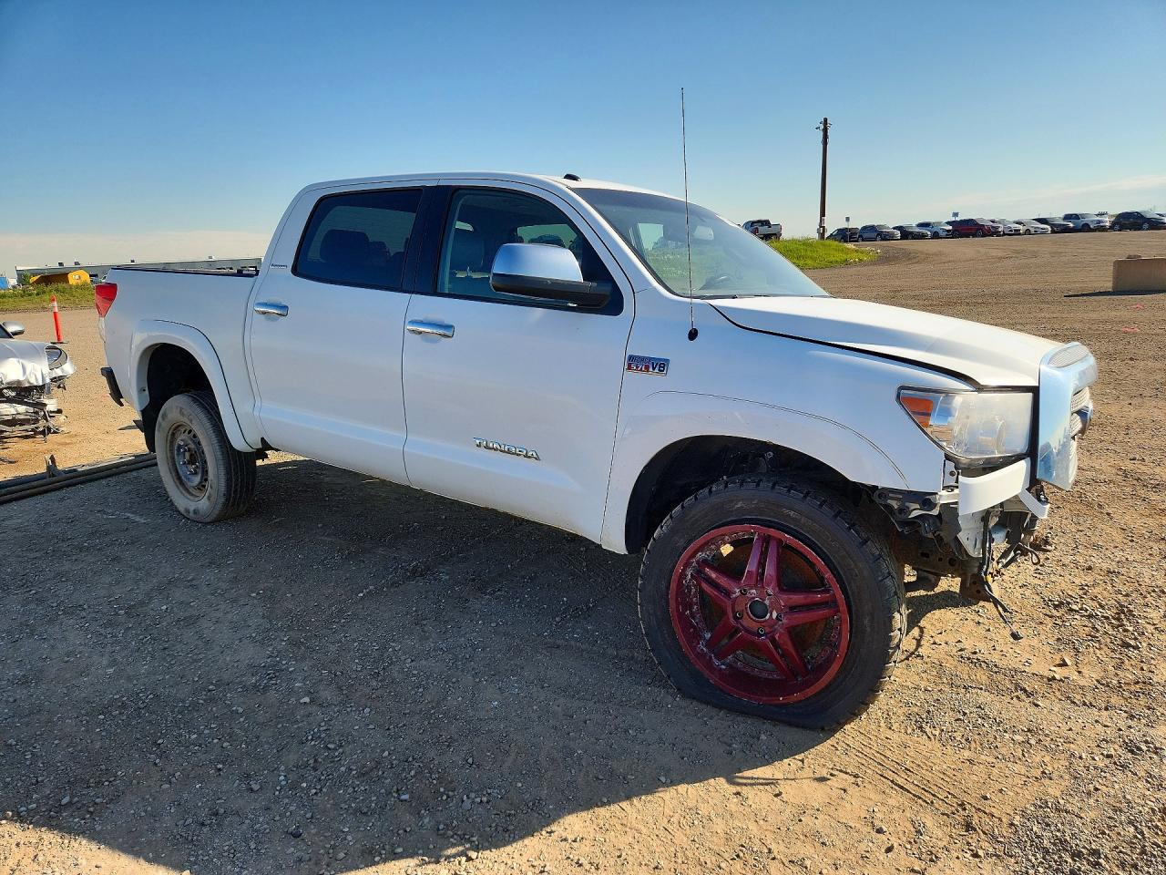 2010 Toyota Tundra Crewmax Limited White vin: 5TFHY5F18AX119867