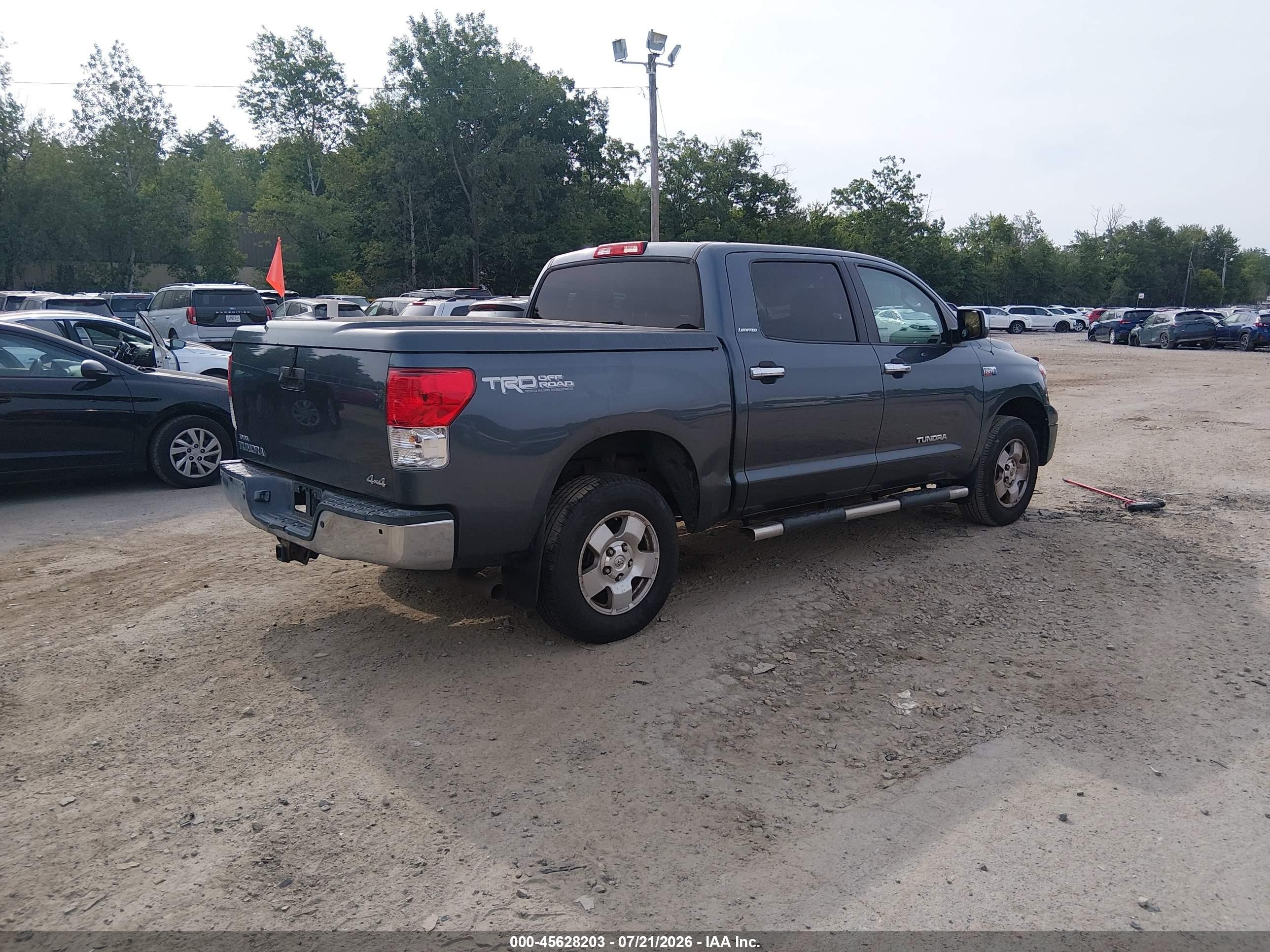 2010 Toyota Tundra Limited 5.7l V8 Gray vin: 5TFHY5F18AX142193