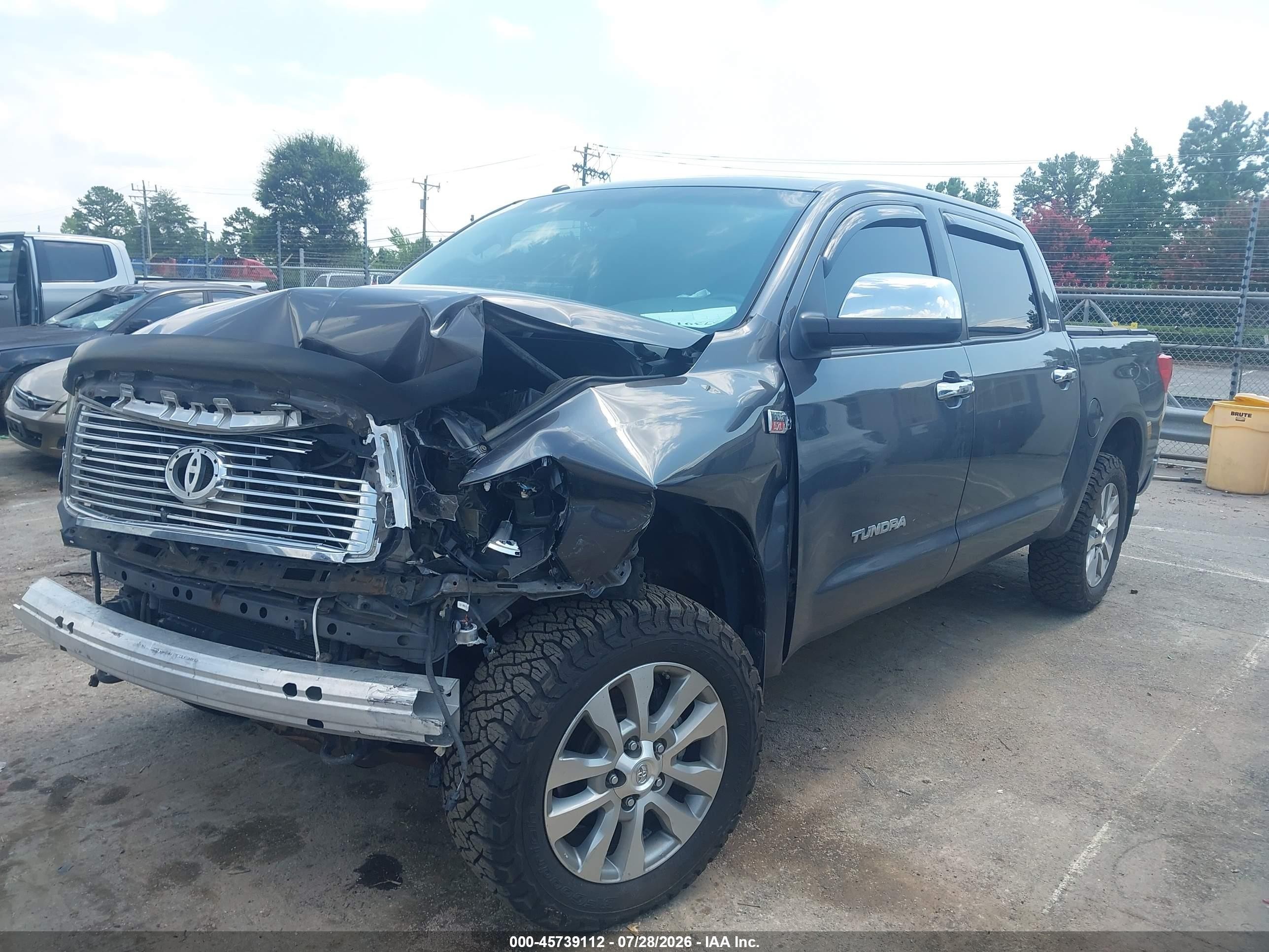 2011 Toyota Tundra Limited 5.7l V8 Gray vin: 5TFHY5F18BX193100