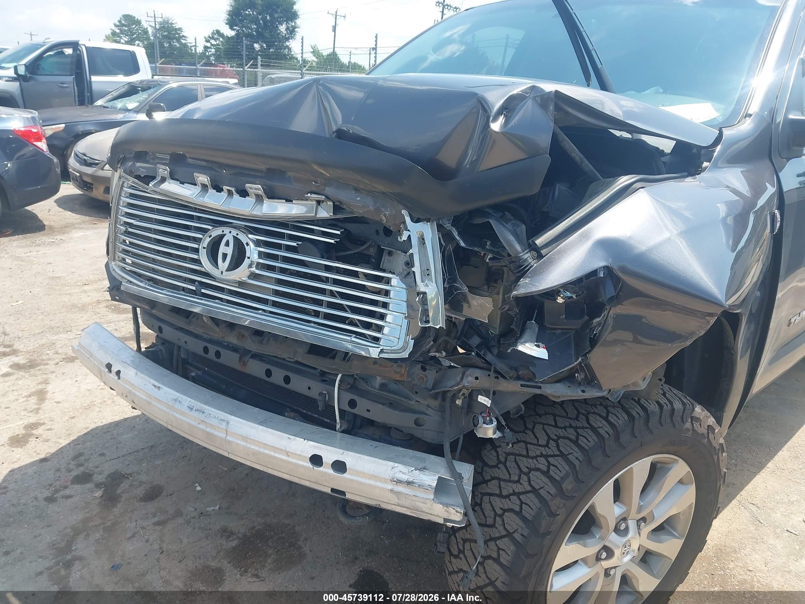 2011 Toyota Tundra Limited 5.7l V8 Gray vin: 5TFHY5F18BX193100