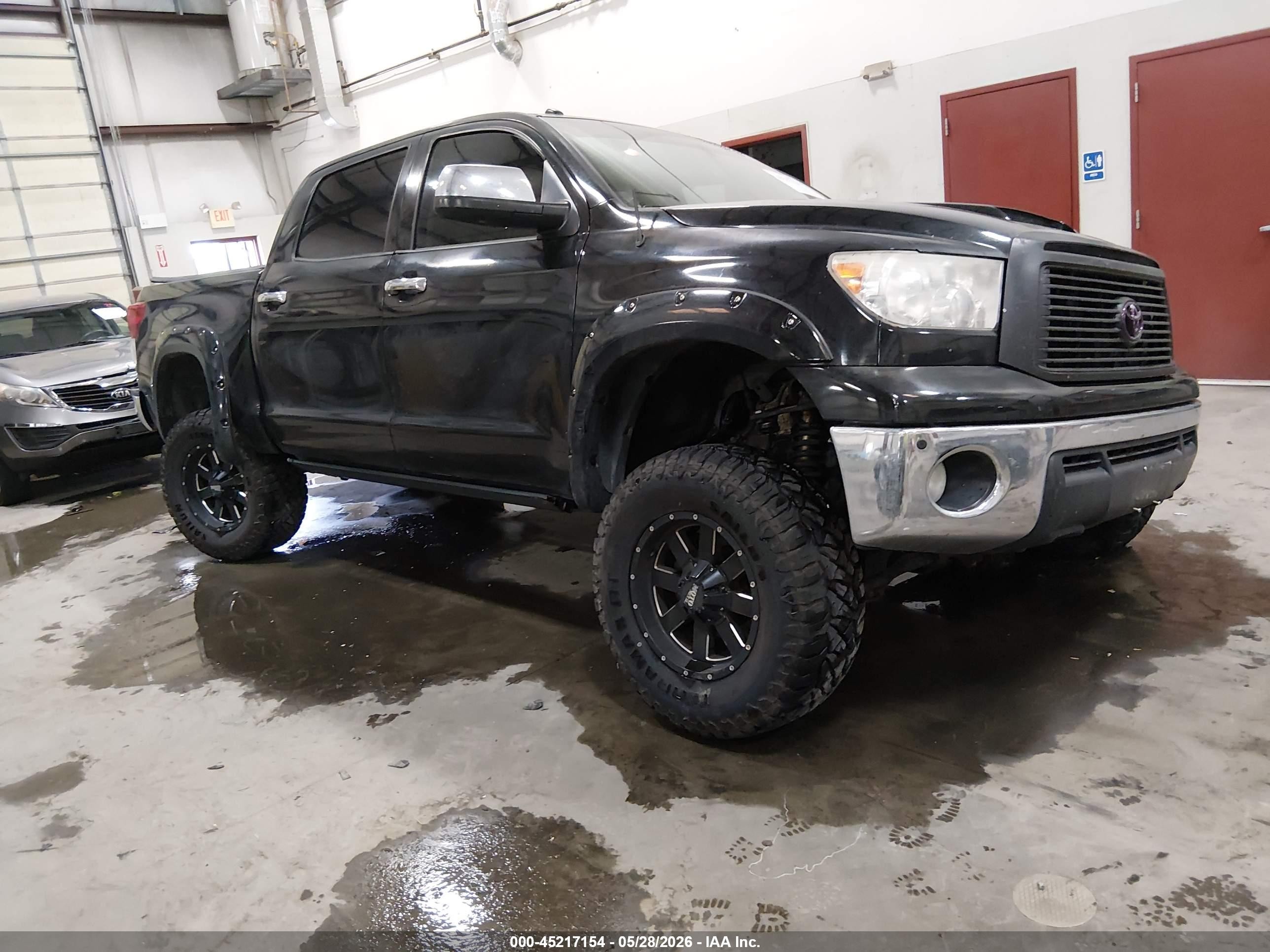 2012 Toyota Tundra Crewmax Limited Black vin: 5TFHY5F18CX245990
