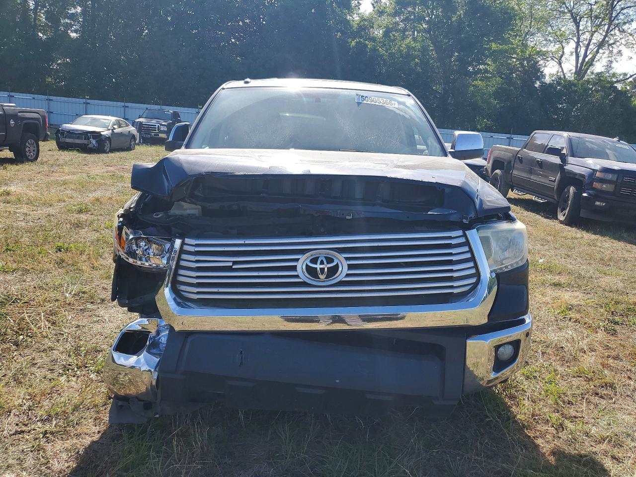 2014 Toyota Tundra Crewmax Limited Black vin: 5TFHY5F18EX367669