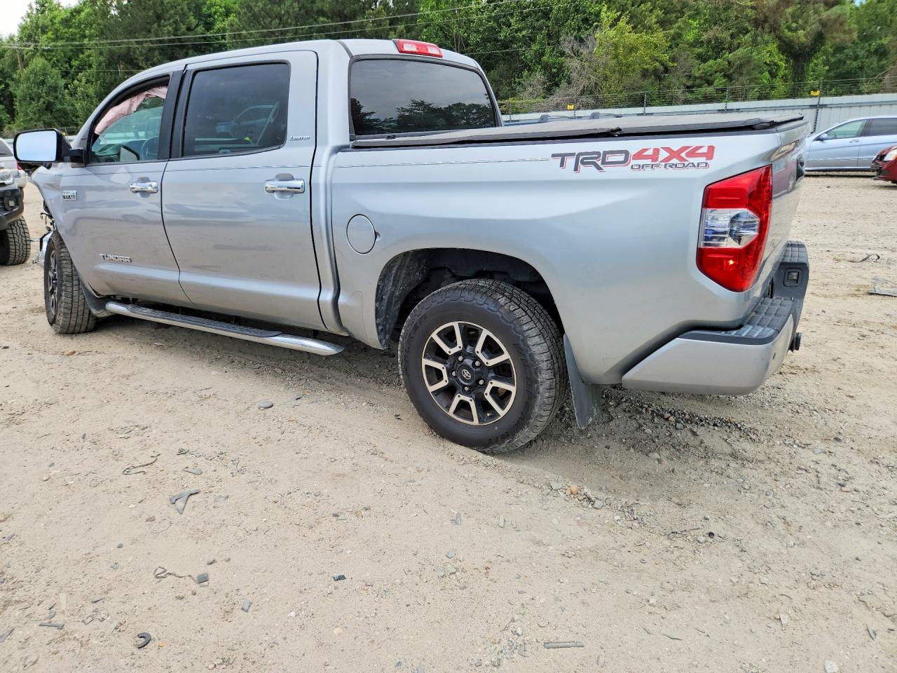2014 Toyota Tundra Crewmax Limited Silver vin: 5TFHY5F19EX374680
