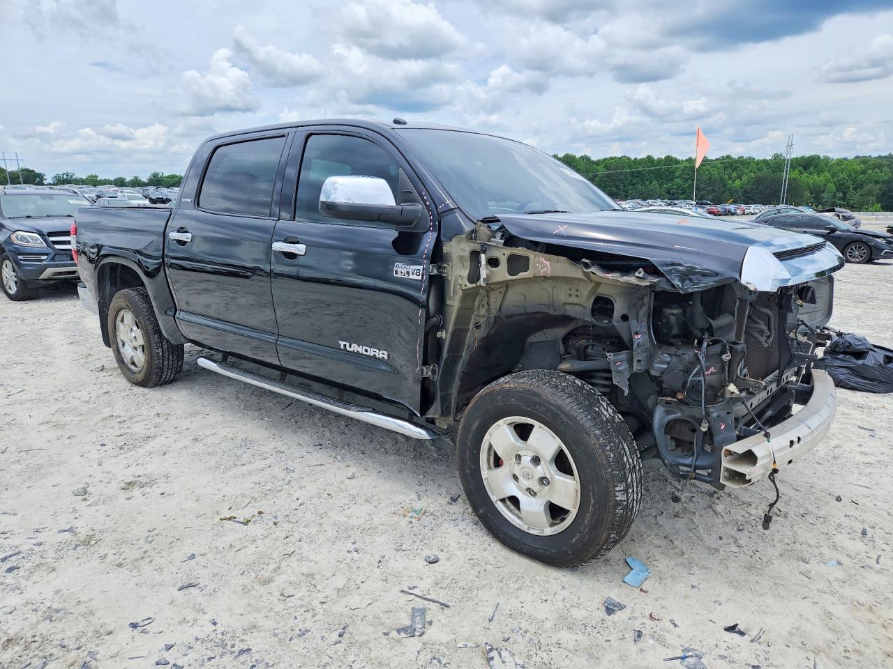2014 Toyota Tundra Crewmax Limited Black vin: 5TFHY5F19EX403417