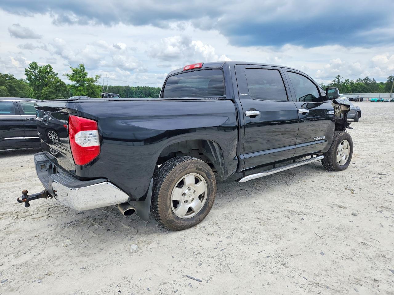 2014 Toyota Tundra Crewmax Limited Black vin: 5TFHY5F19EX403417